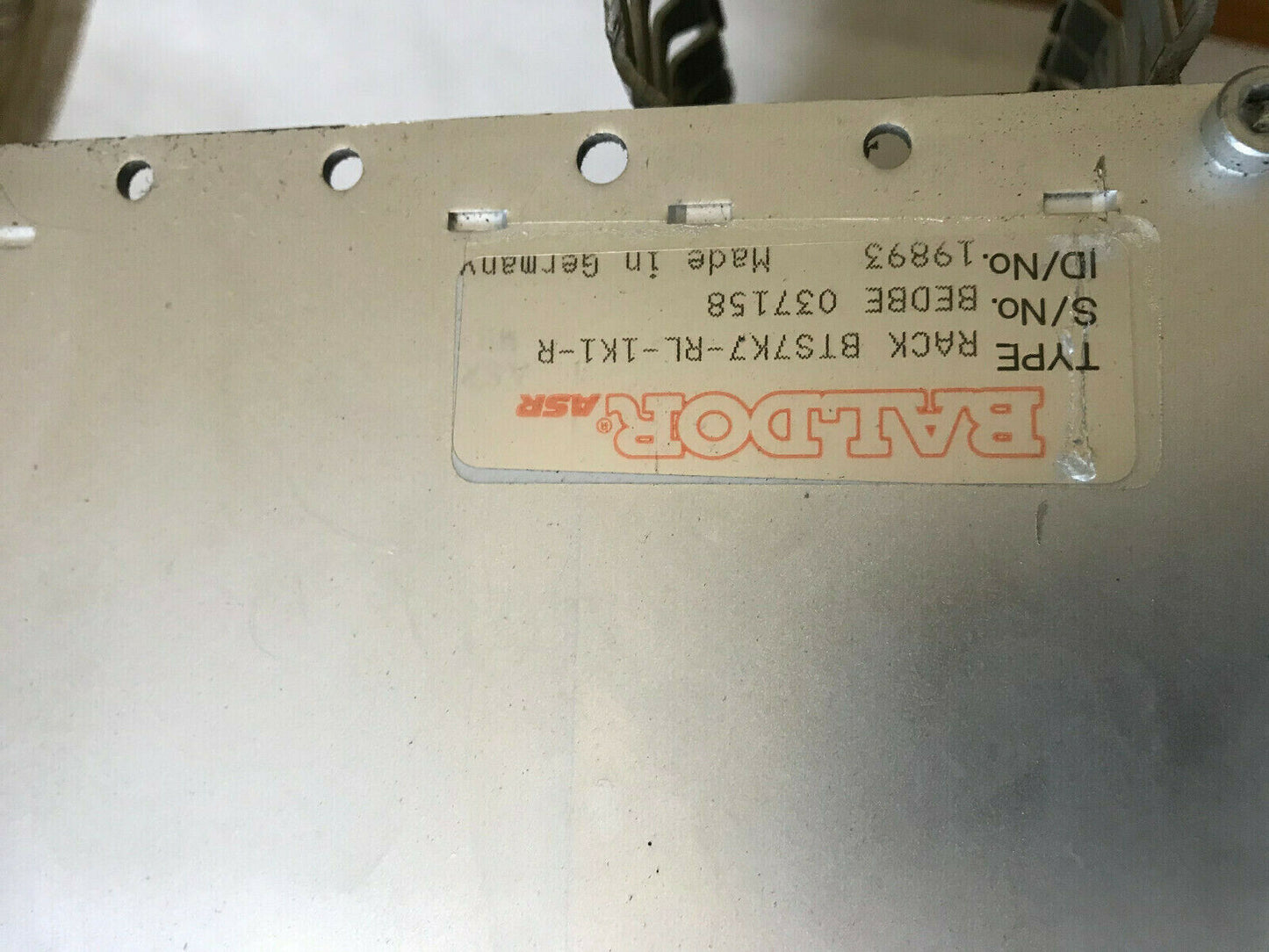 Baldor Rack Bts7k7-Rl-1K1-R,19893,Bts 10,Asr19893,Asr Assembly,So