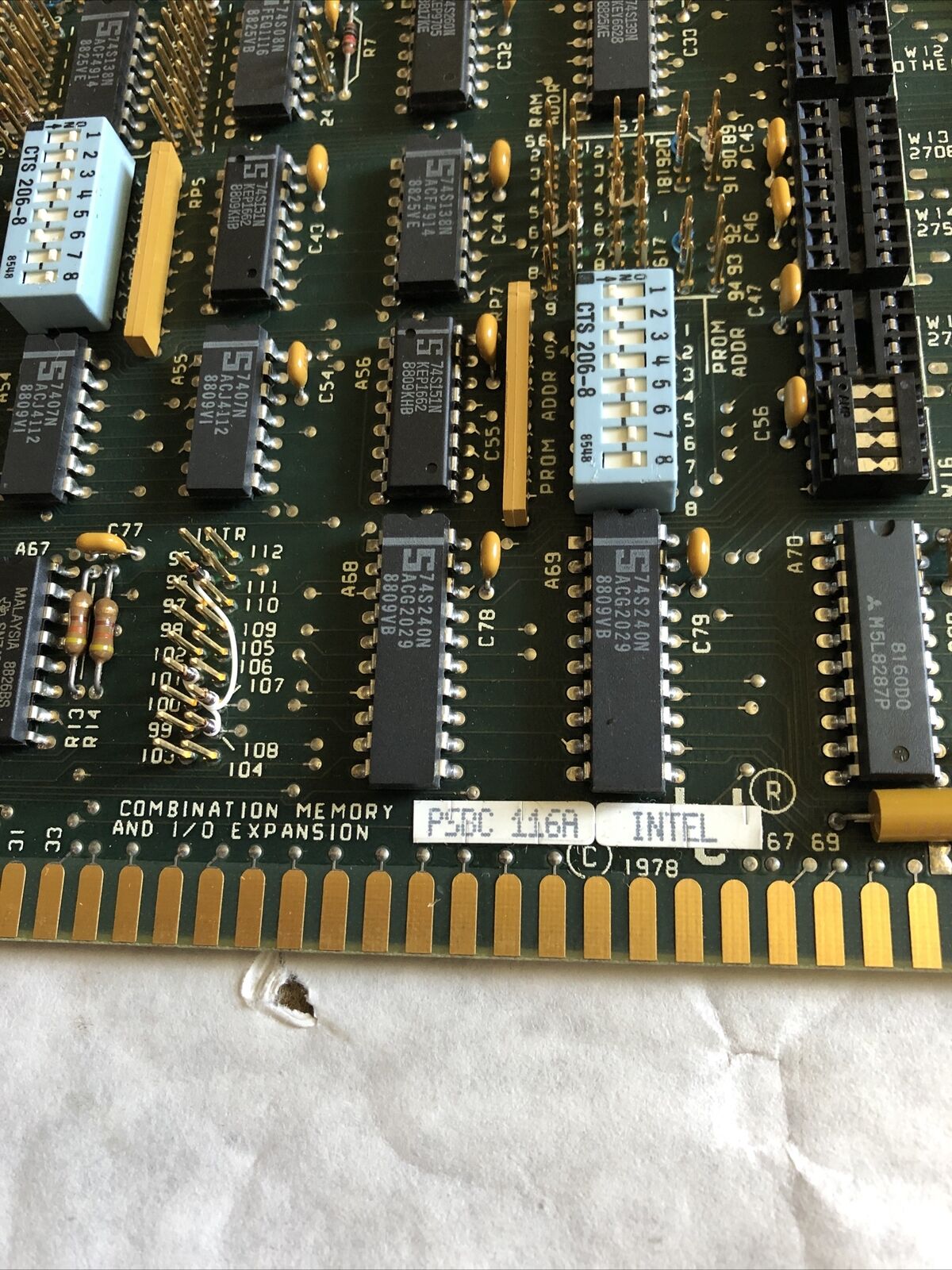 Intel Psbc 116A,Fluke Ika Pba 1002296-20 Snp 274290 Combination Memory I/O ,Se