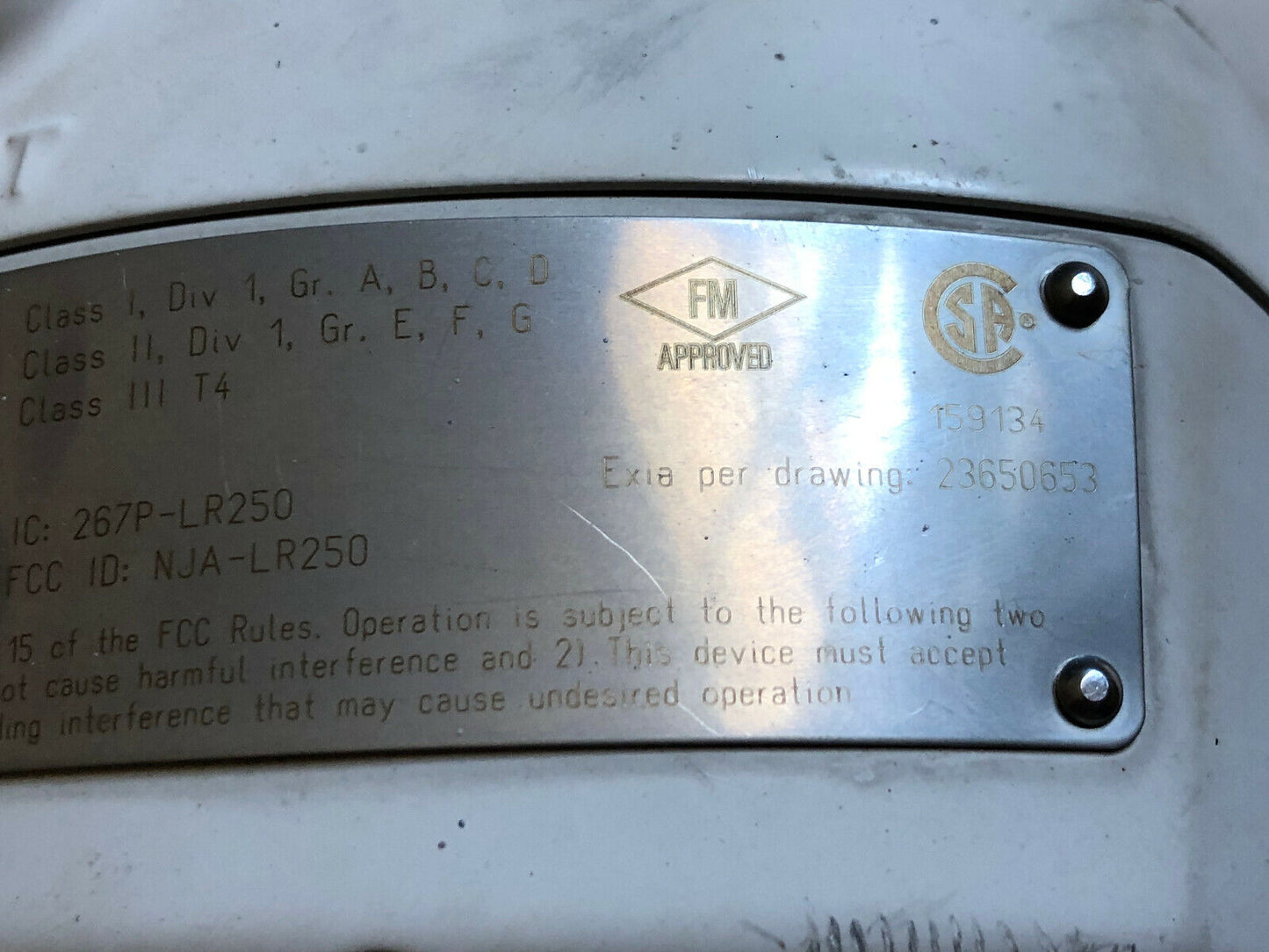 Siemens 7Ml 54311Bc200db1 Sitrans Lr250 Radar Level Transmitter 1/2 Npt,Aa