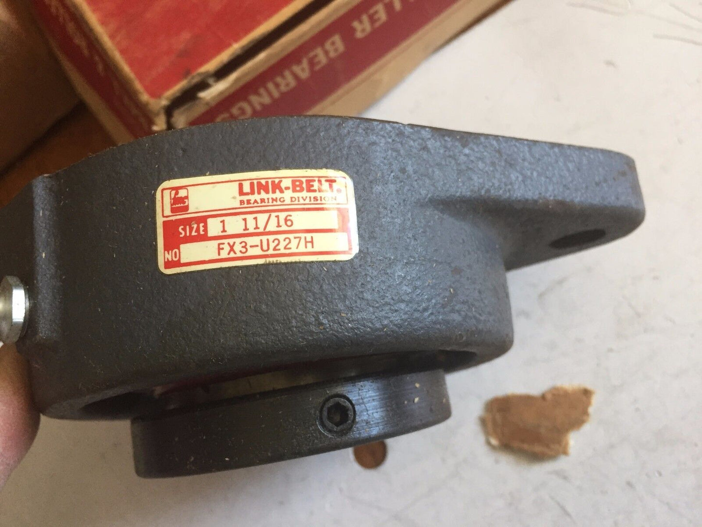 Link-Belt Fx3-U227h 1-11/16" Pillow Block Bearing,Flange Mount U227 1-11/16,Ax