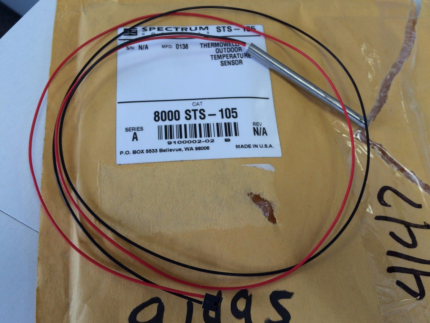 New Spectrum Sts-105 ,8000-Sts-105 Thermowell Outdoor Temperature Sensor,Cf