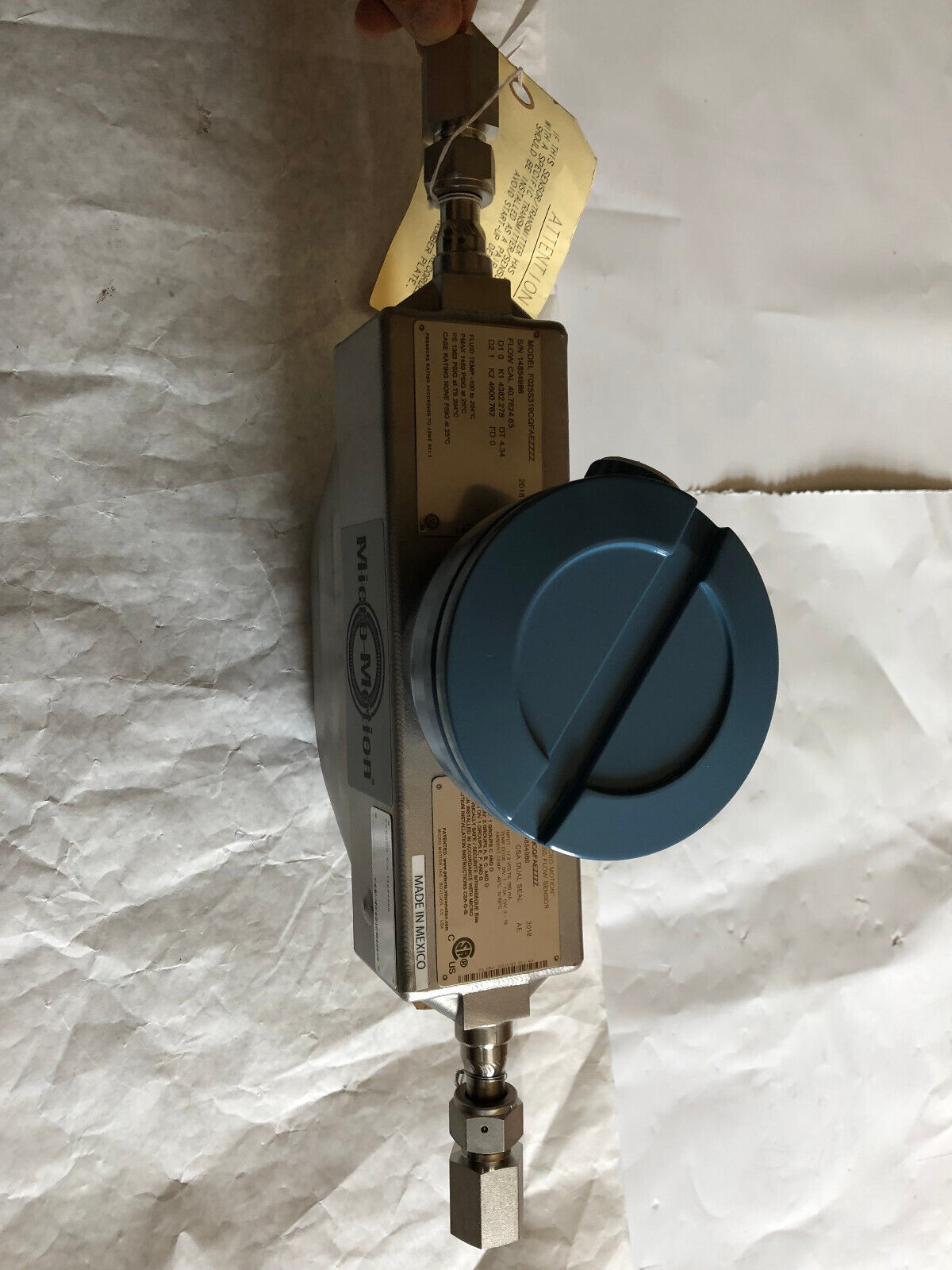 New Micro Motion F025s319cqfaezzzz Csa Dual Seal,Mass Flow Sensor,Flow Cal,An