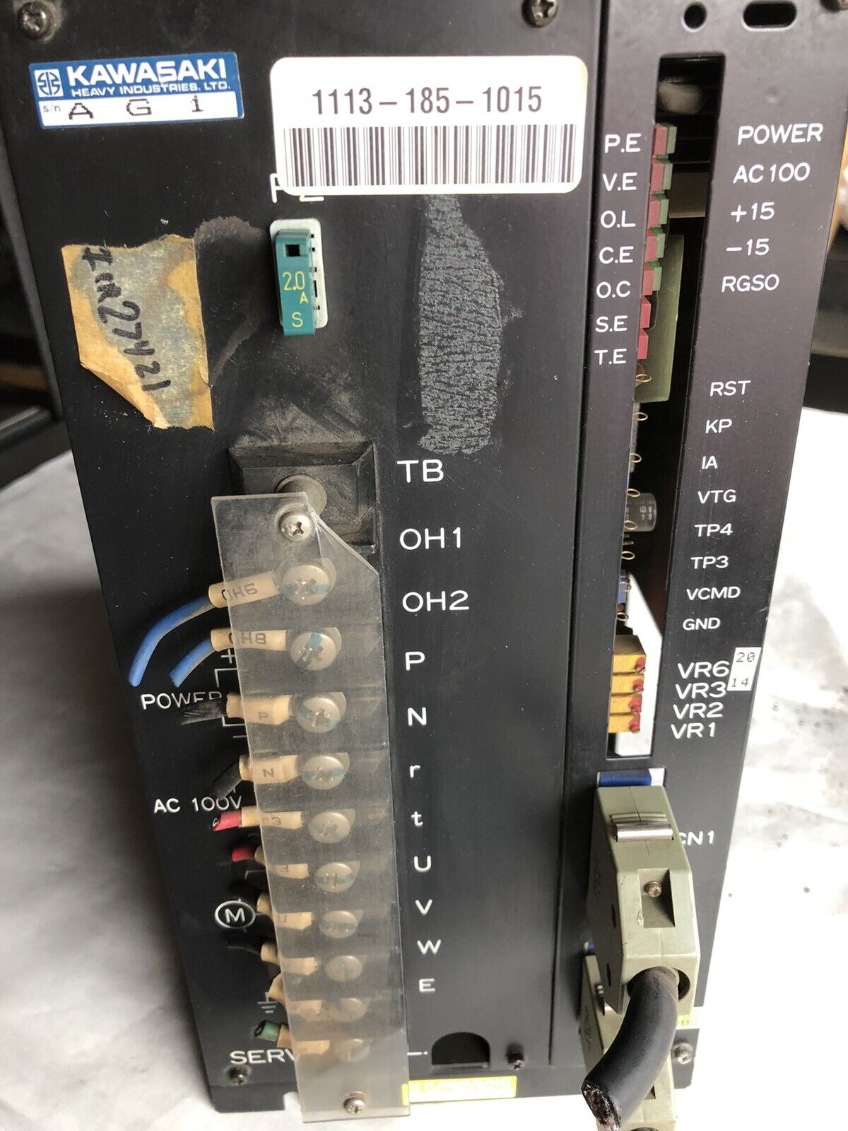 Kawasaki Sanyo Denki 27Ba100fft30c Servo Amplifier Ag1,Bl Super A100,Bg