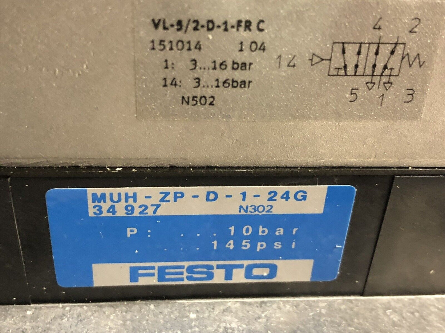 Festo Muh-Zp-D-1-24G Valve Vimp-04 0020555557 Muhx2-Zp-D-1-24G Iepl-04-D-1,Ev