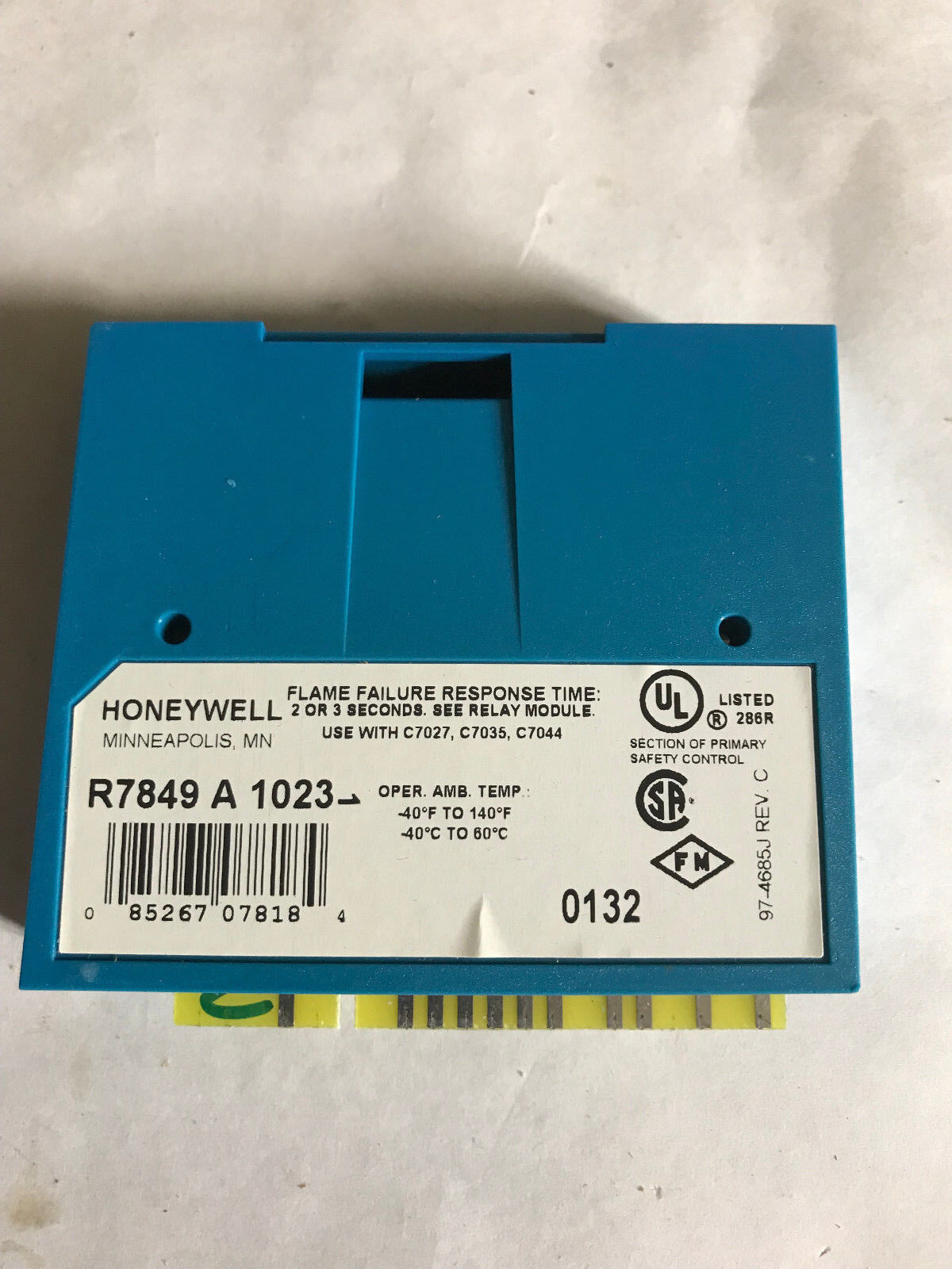 Honeywell R7849a1023 Ultraviolet Flame Amplifier (Excellent Condition),Ec