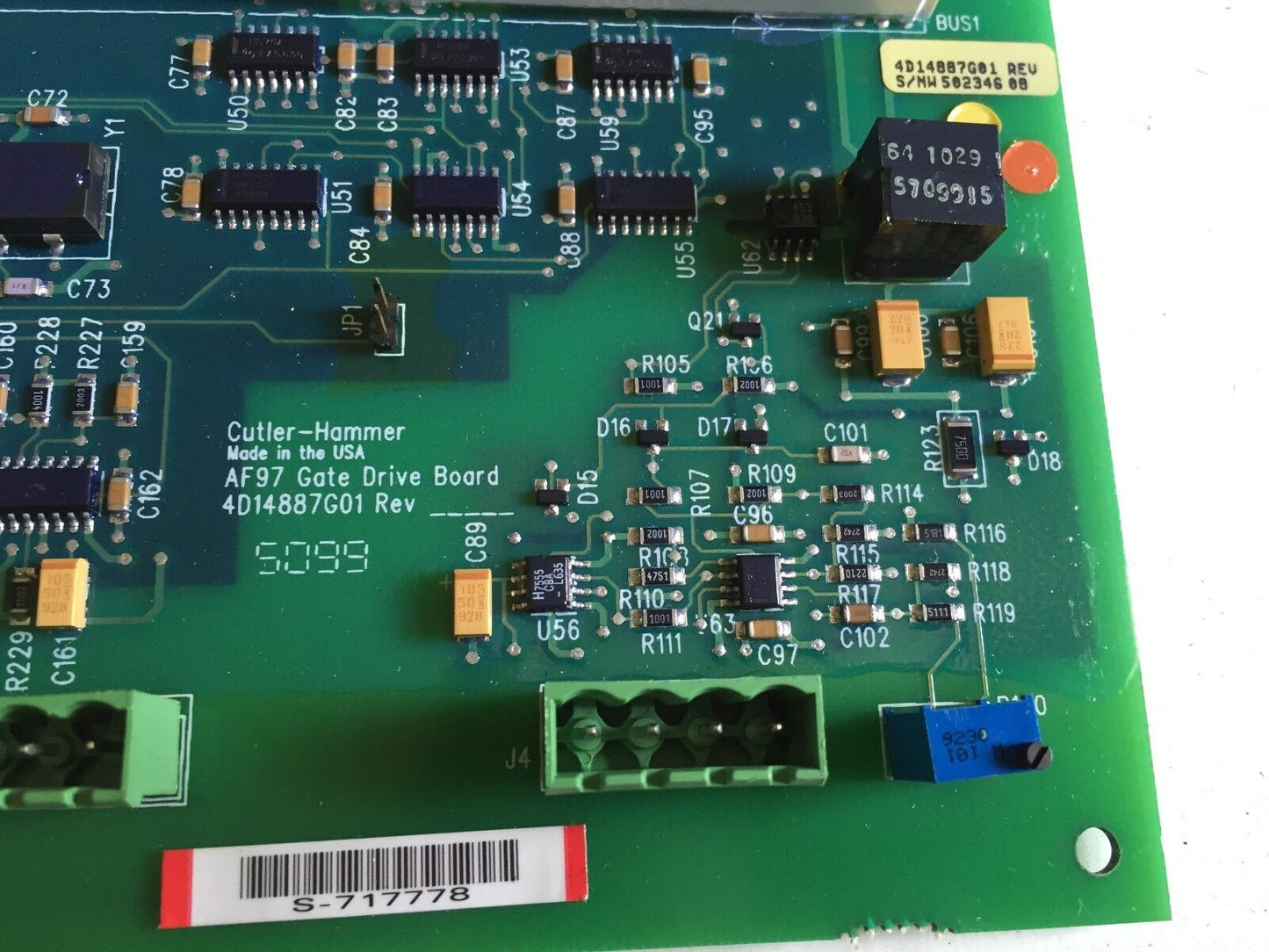 Cutler-Hammer 4D14887g01,Af97 Westinghouse Drive Board Gate Assembly,Ee