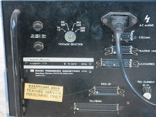 Rank K510/407F-1734 Taylor-Hobson K510/407 Recorder Amplifier,95-260Vac,Al