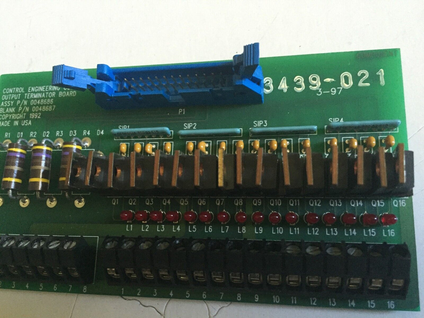New Control Engineering 0048686,0048687 Output Terminal Board,En