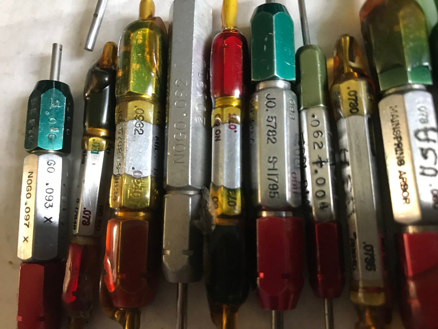 Lot Plug Gage Go Nogo Van Keuren .093,097,0932,062,0795,078,079,062,071,073,Es