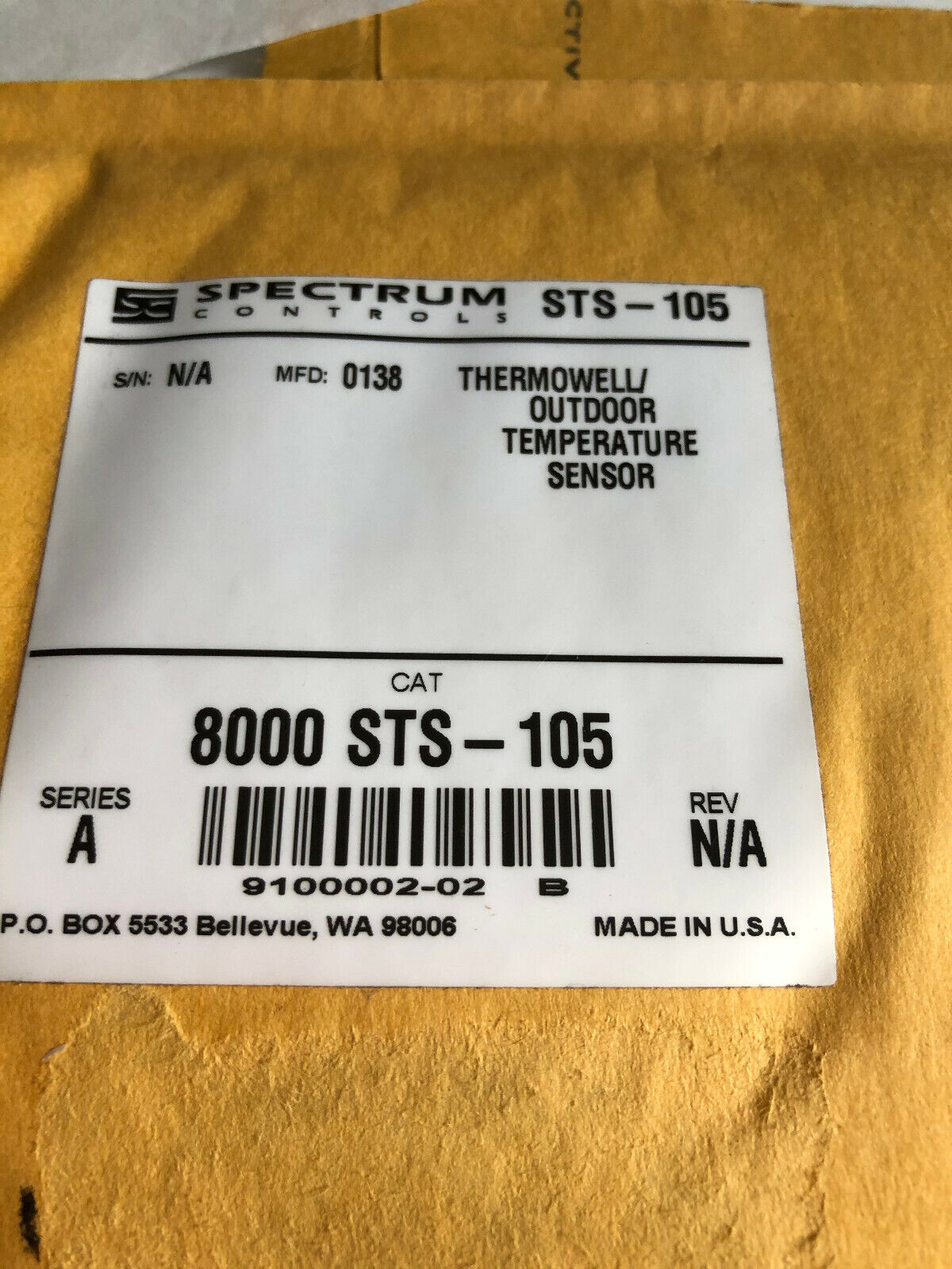 New Spectrum Sts-105 ,8000-Sts-105 Thermowell Outdoor Temperature Sensor,Cf