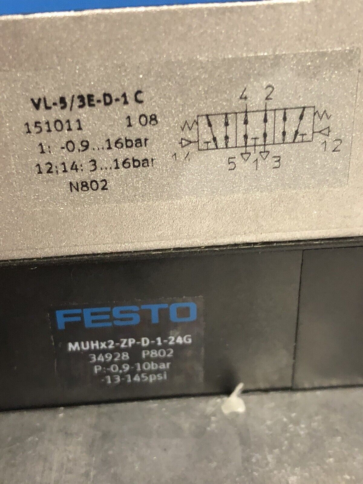 Festo Solenoid Valve Assembly Vimp-04-D-1 Muhx2-Zp-D-1-24G Iepr-04-D-1 ,Ev
