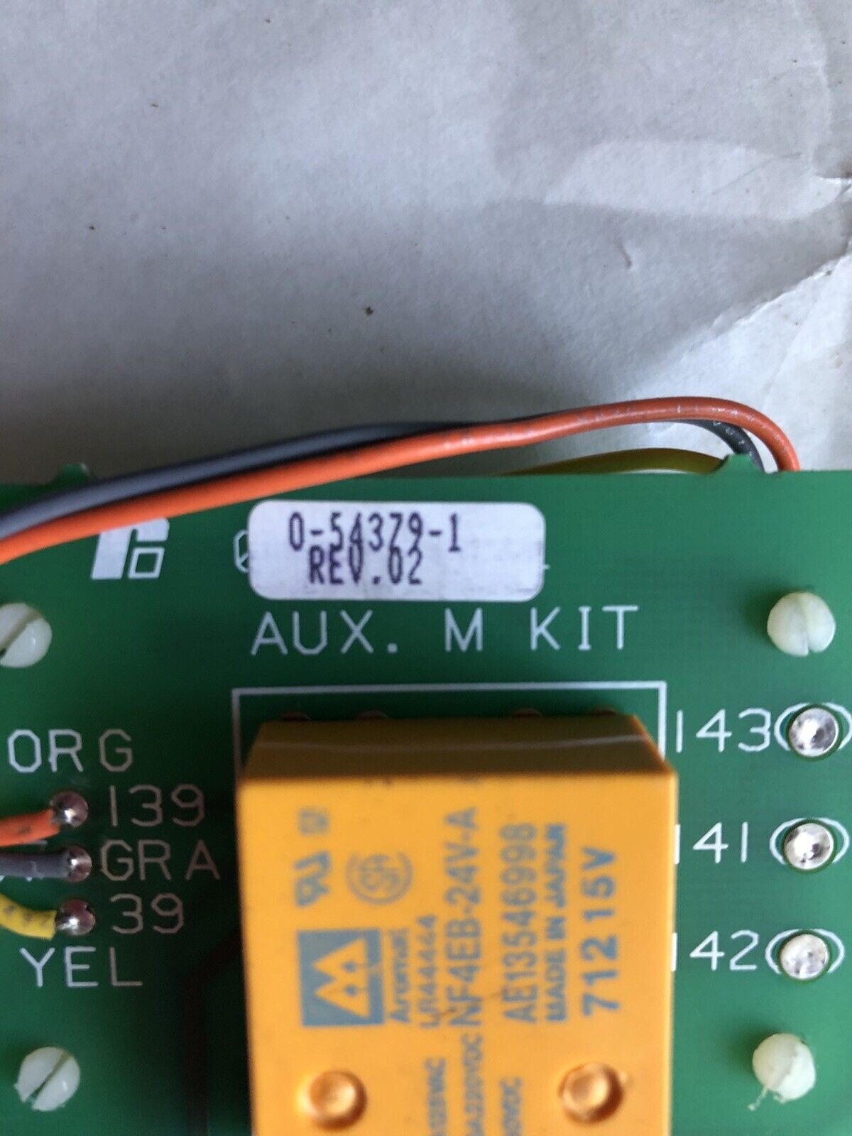 Reliance Electric 0-54379-1 Rev. 02 Auxiliary M Kit,Circuit Board 49455-32B,To