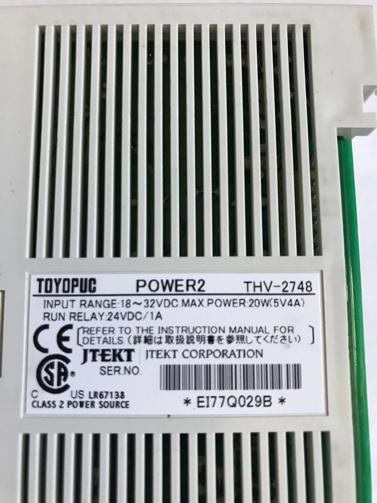 New Toyopuc Power2,Thv-2748 Plc Power Supply Module 18-32Vdc,Toyopuc Power 2,Ae