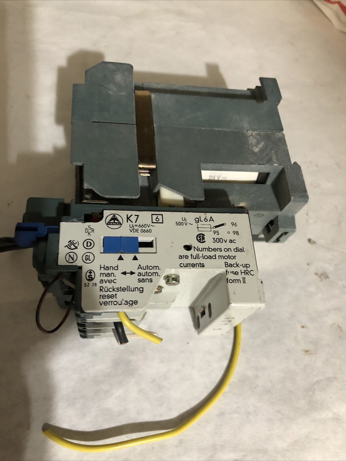 Metzenauer & Jung Dgsl12-10E K7 Contactor 24V Gl 6A Dgsl 12-01E,Bq,De