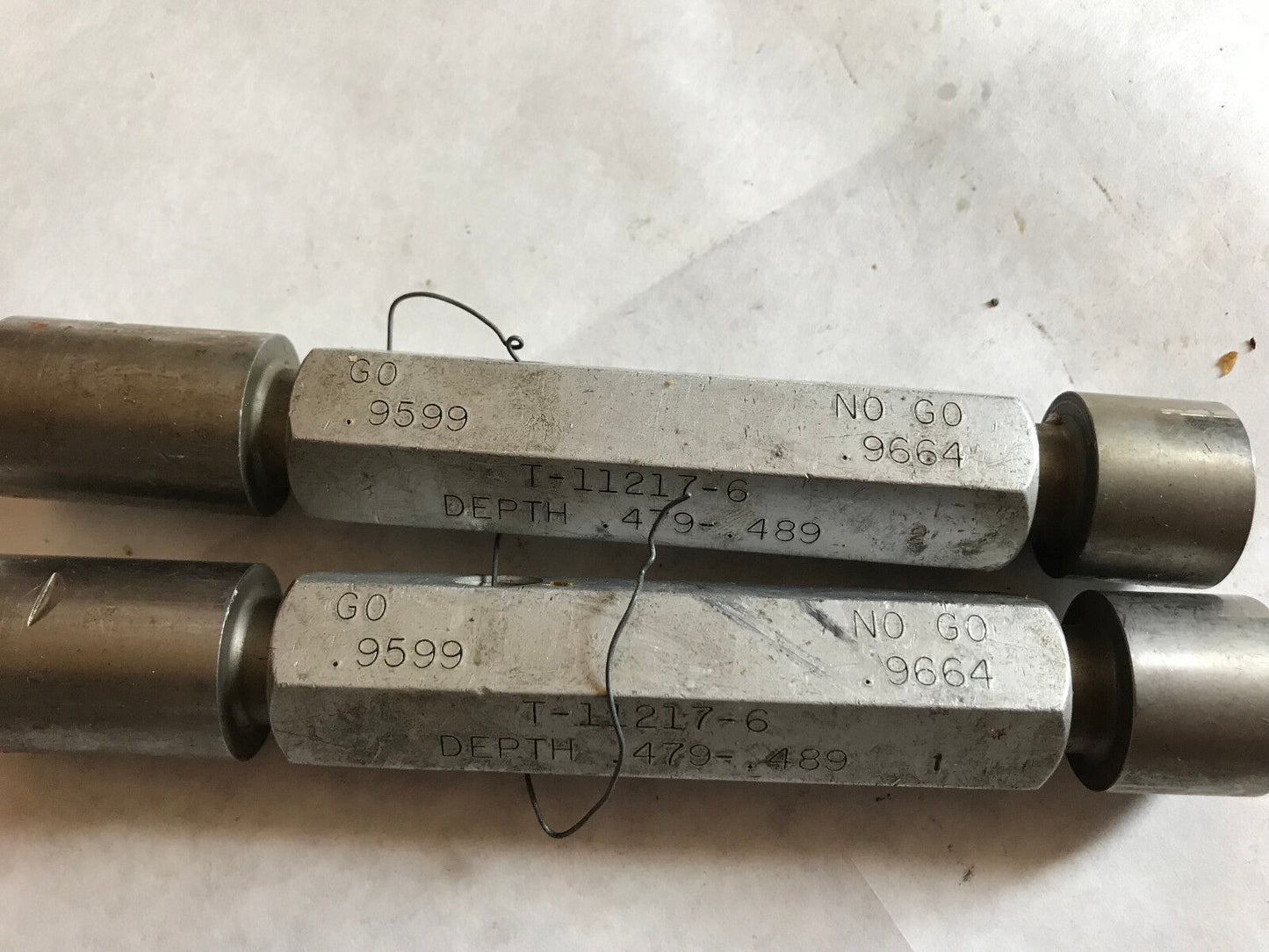 Lot 2 The Pipe Machinery 9599 Inspection Gage Go No Go Plug Gage .9599 .9664,Ag