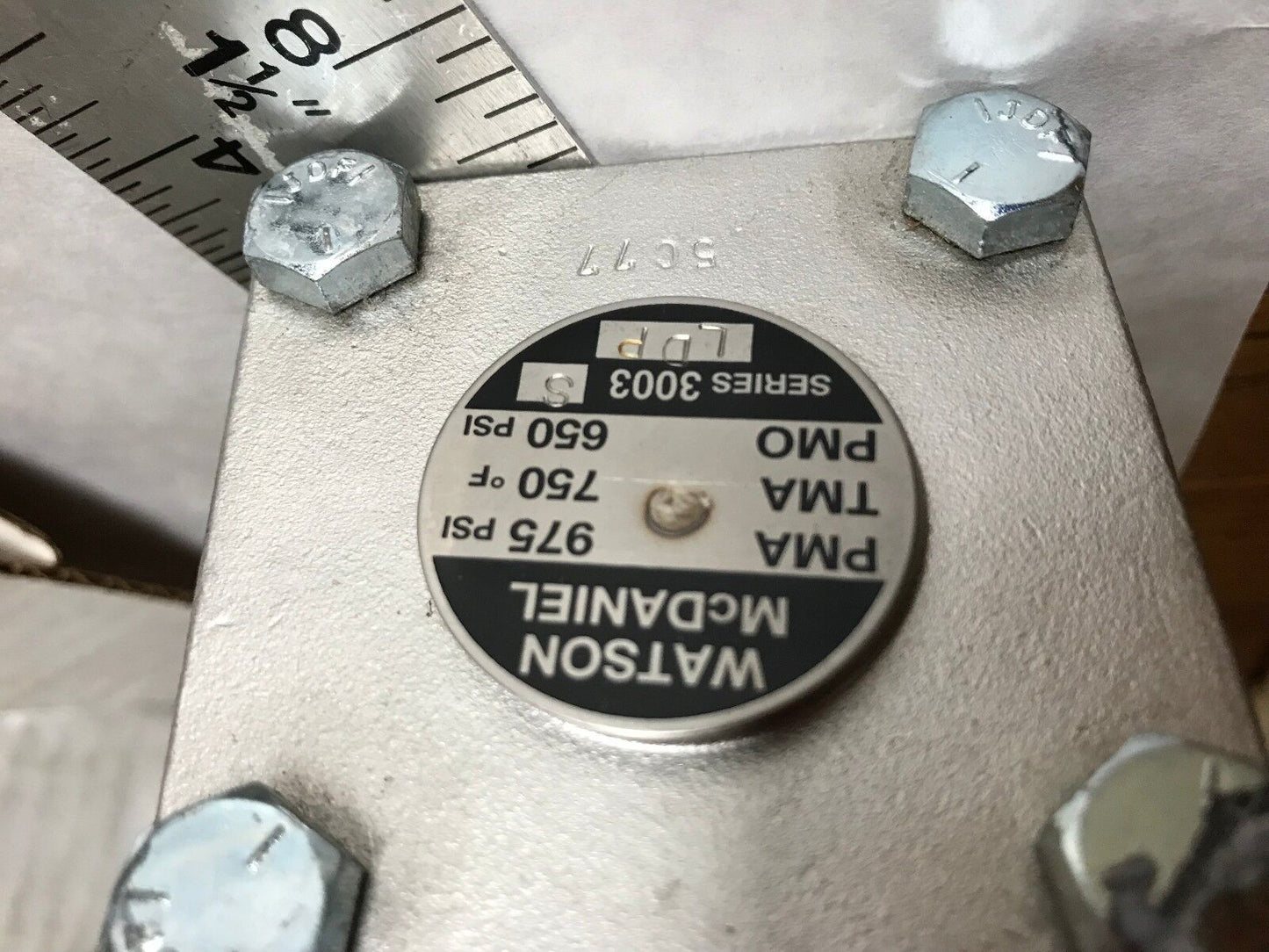 3/4" Watson Mcdaniel 3003S Ldp,316Ss,Wt3003s-13-N Thermostatic Steam Trap,Ef
