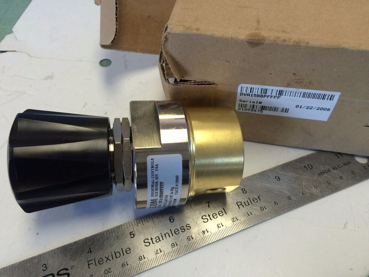 New Tescom Dva15bbpffff Pressure Regulator Vacuum, Tescom Dv A 15Bbpffff,Cg