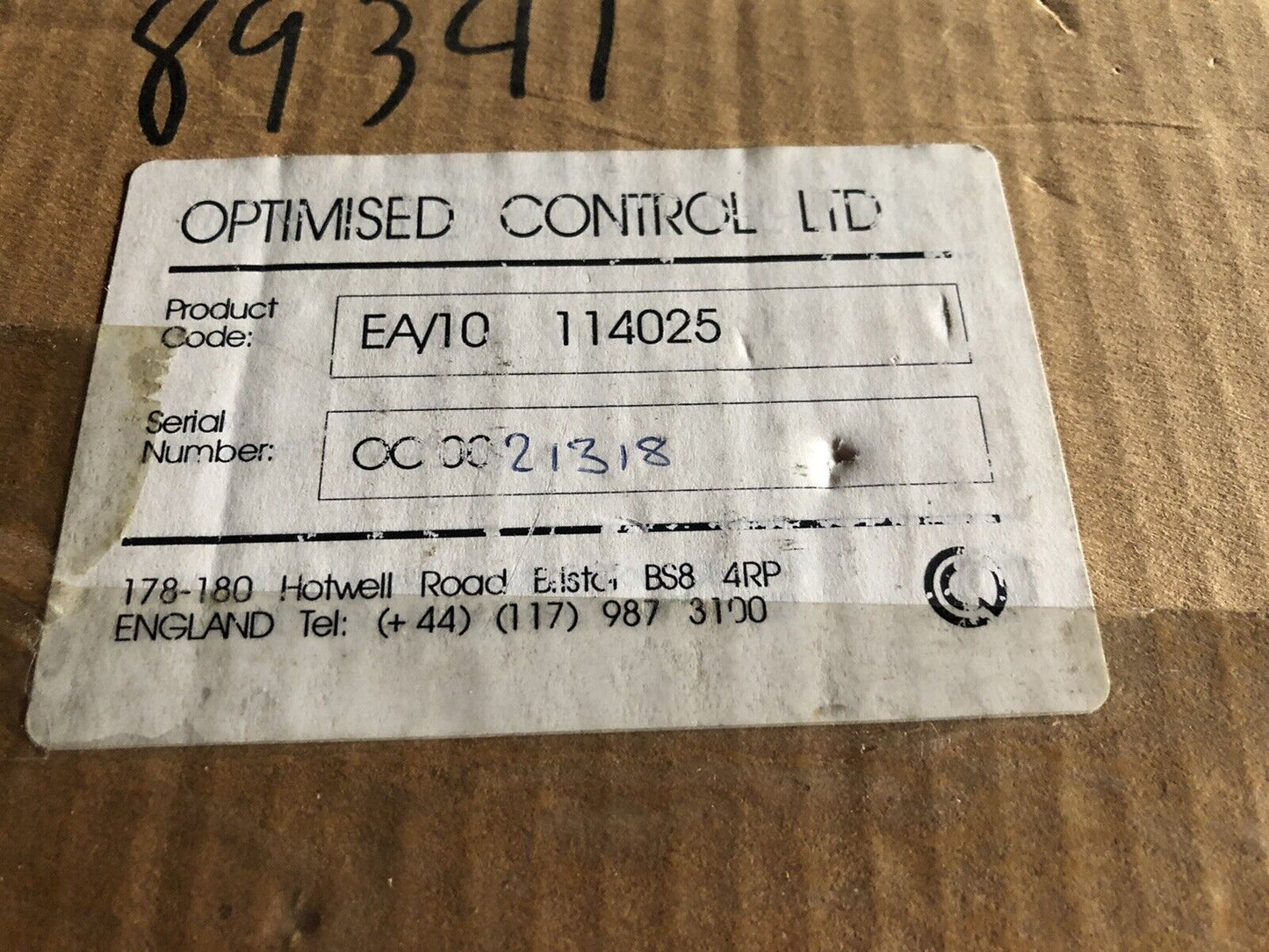 Optimised Iss4,Oc0021344 Control Amplifier Ea/10 114025 Kcl-6812, Kcl-3-94V-0,Ez