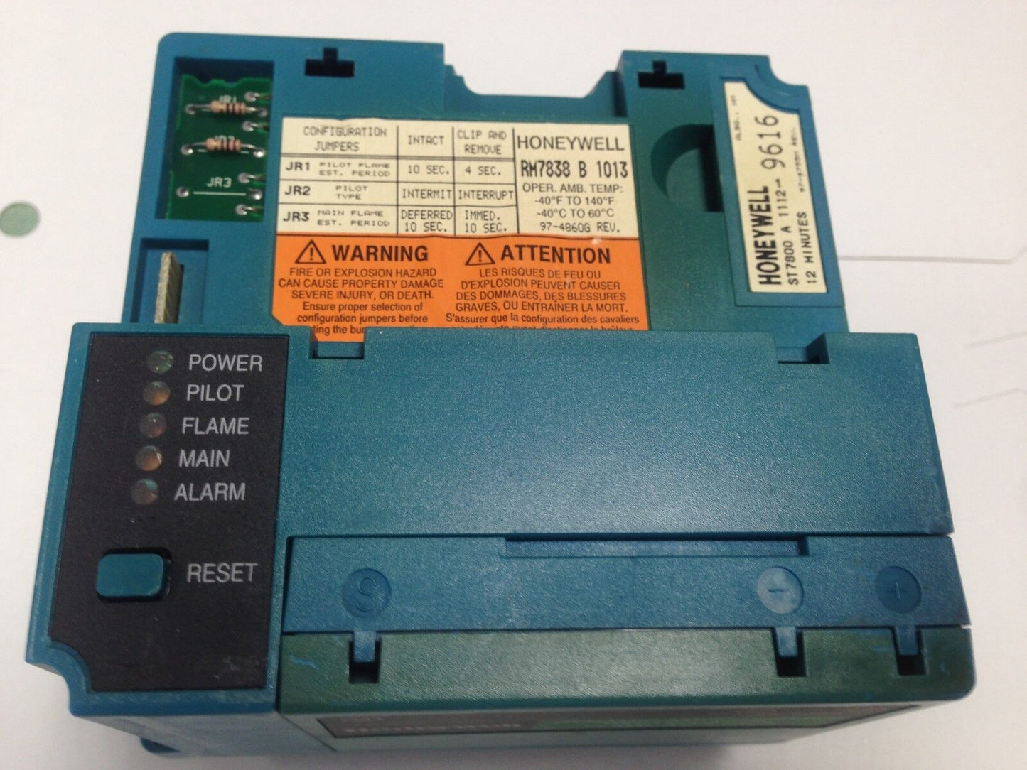 Honeywell Burner Control Rm7838 B 1013, Dynamic R7847 B 1031,St7800 A 1112,Fc
