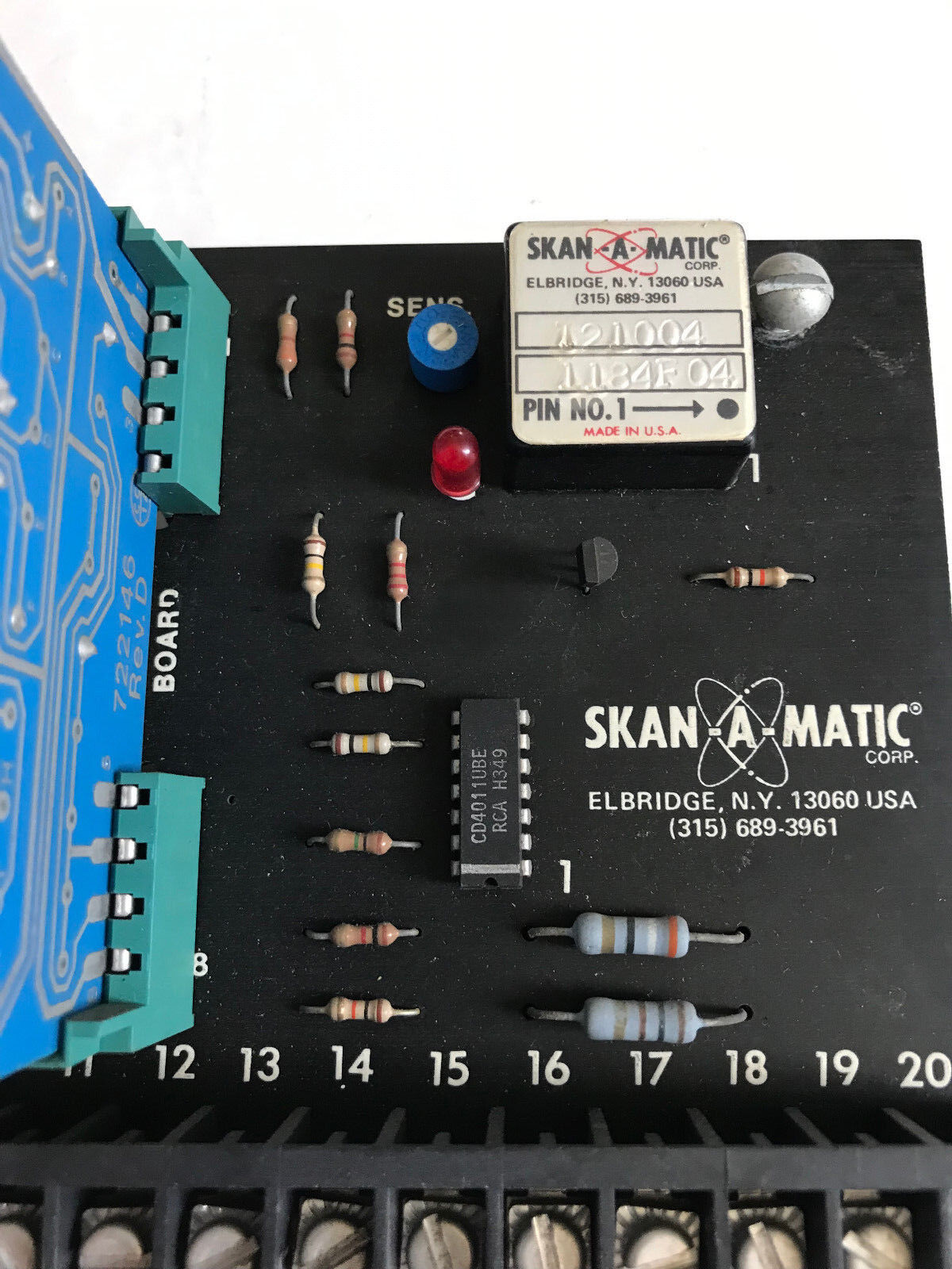 Skan-A-Matic R48361 115Vac 0185F09,B48361,722146 Rev.D Universal Timer Board,Su
