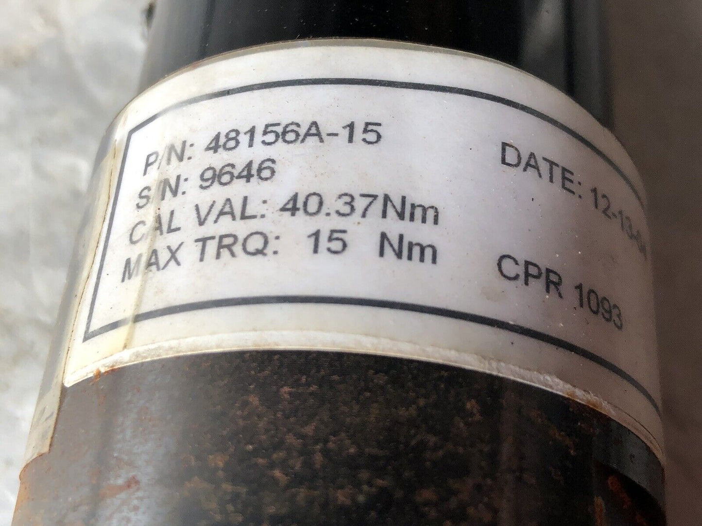 Tech-Motive 48156A-15 3/8" Nut Runner 48156A-15 10/00,485600-1324,Bd