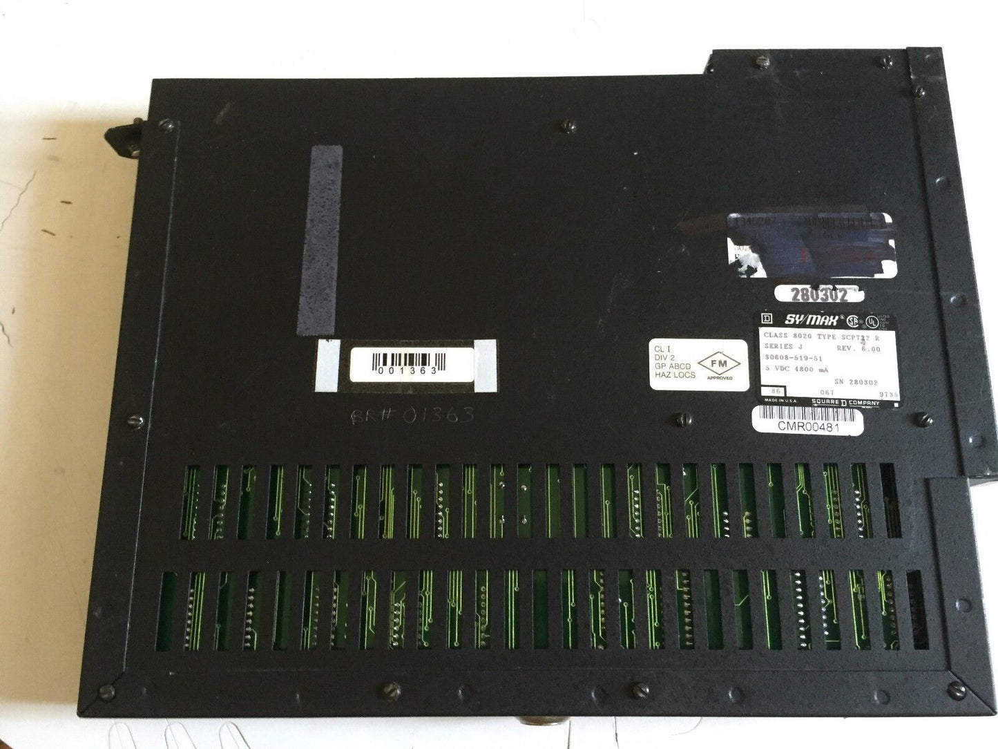 Square D 8020 Scp722 R, Sy/Max Processor Model 700,16K Ram 8020Scp722,Bd