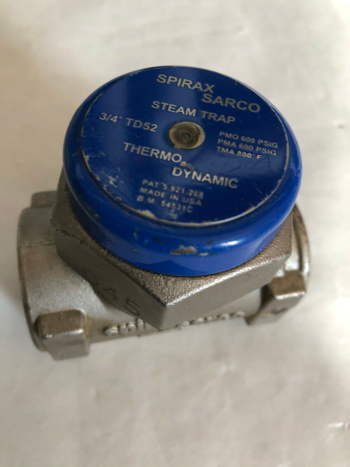 New 3/4” Npt Spirax-Sarco Td52 Thermodynamic Steam Trap Cool Blue A743,Ca40,So