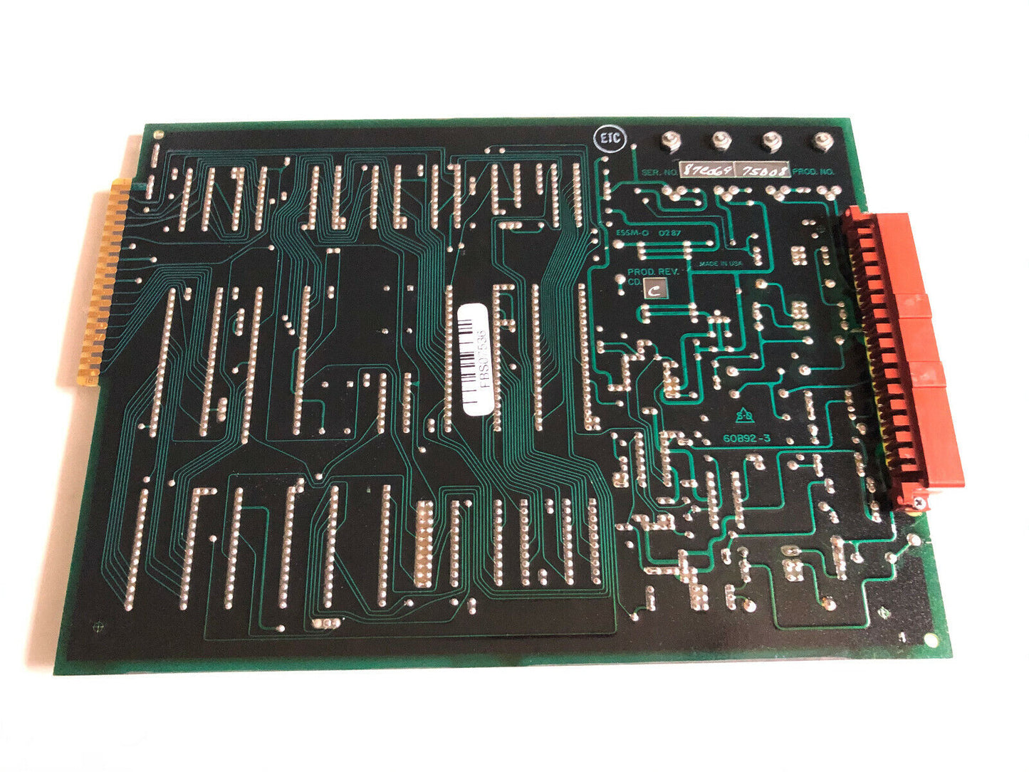Uticor 75D08 Technology 75D08 Essm-O 0287 60B92-3 Prod. Rev. Cd.,Tn