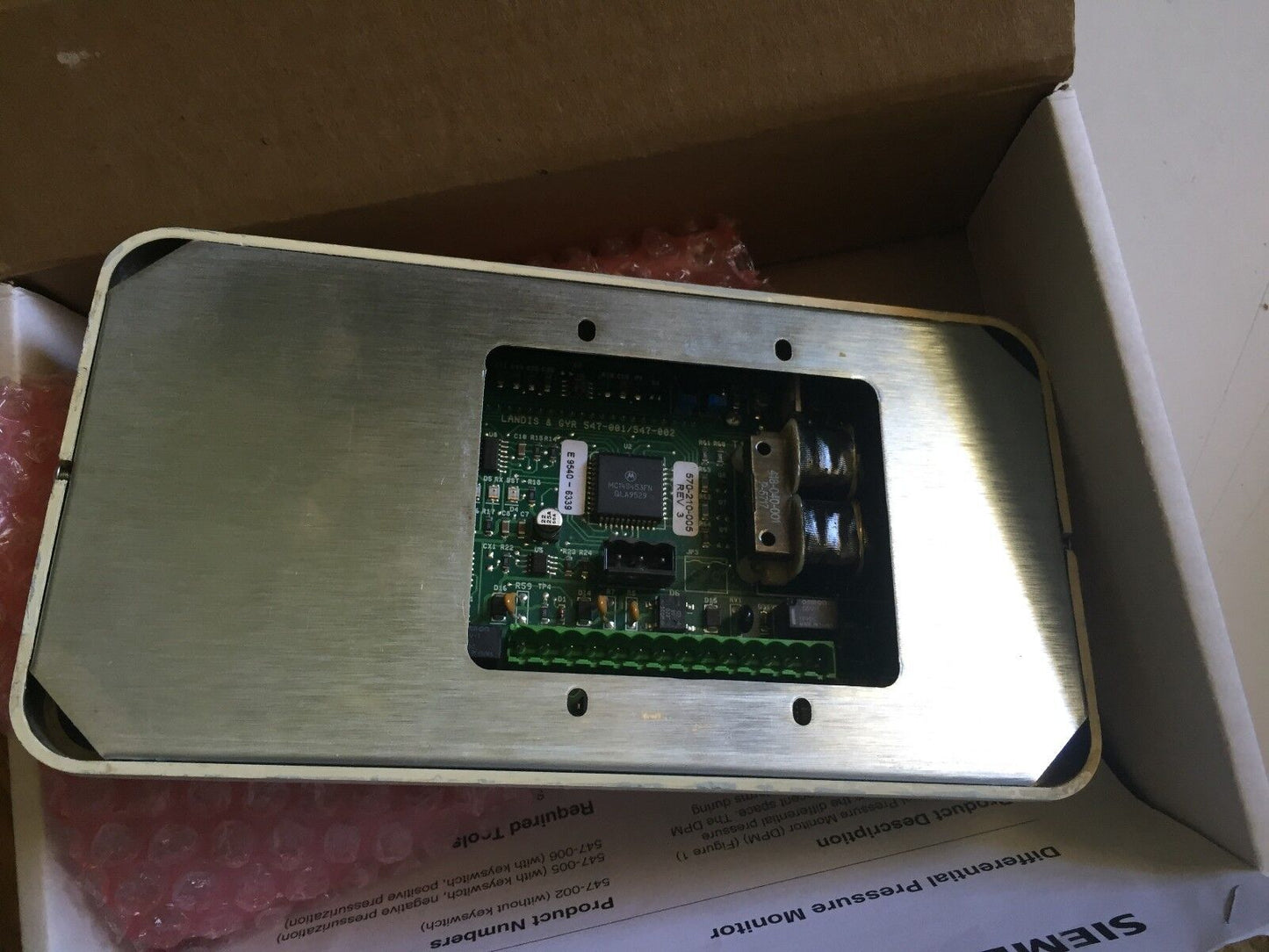 Siemens 547-001,547,570-210-005,E9540-6339 Pressure Monitor 18-28Vac 547002,Ee
