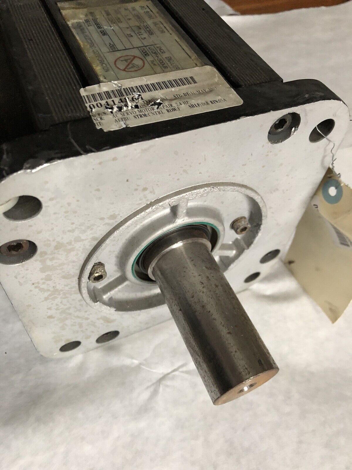 Yaskawa Usafed-20Cb2s Ac Servo Motor,1.8 Kw,1500 Rpm,15A,Al