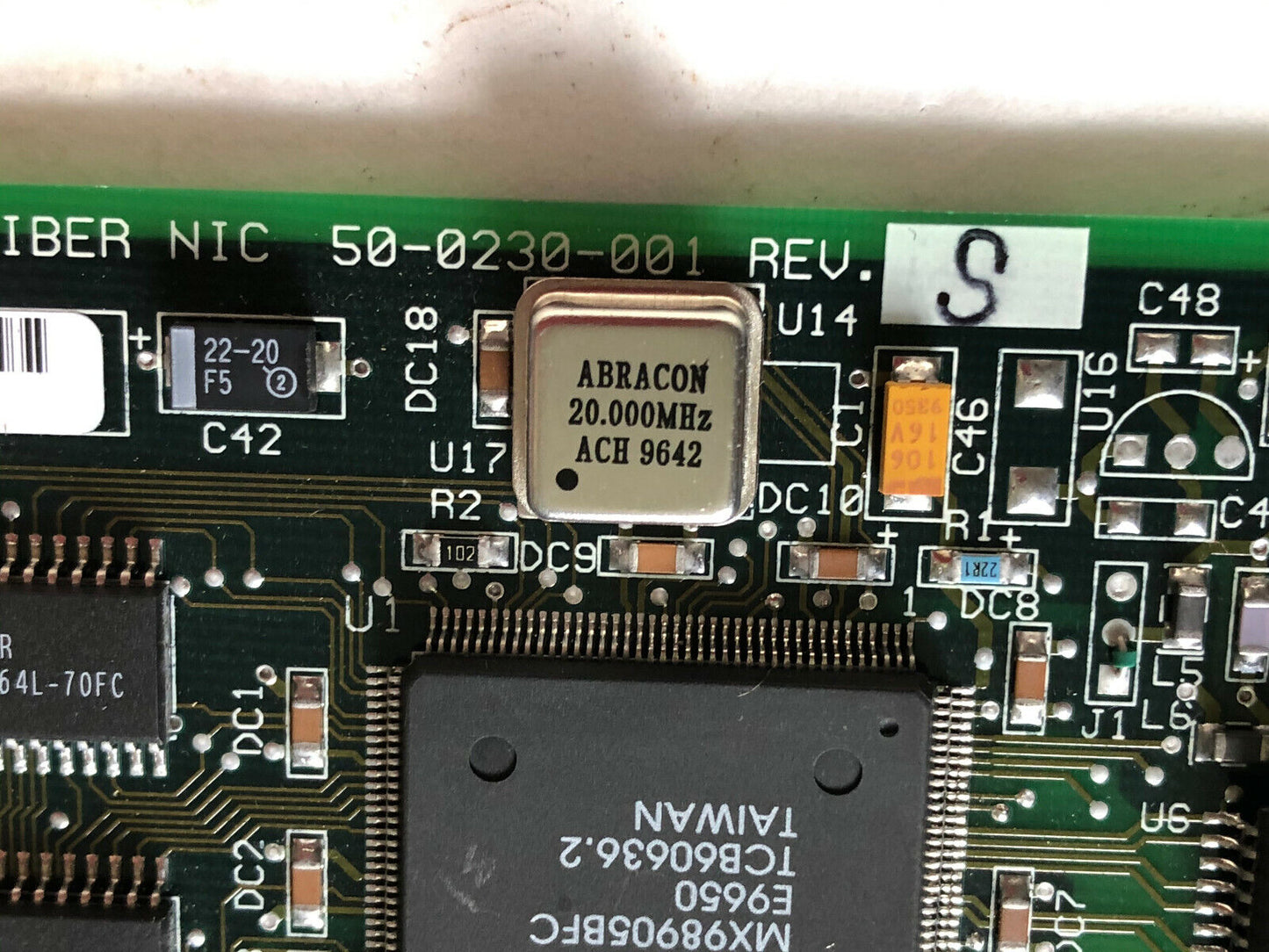 Raylan 50-0230-001 Rev.S Fiber Ethernet Card,Sb