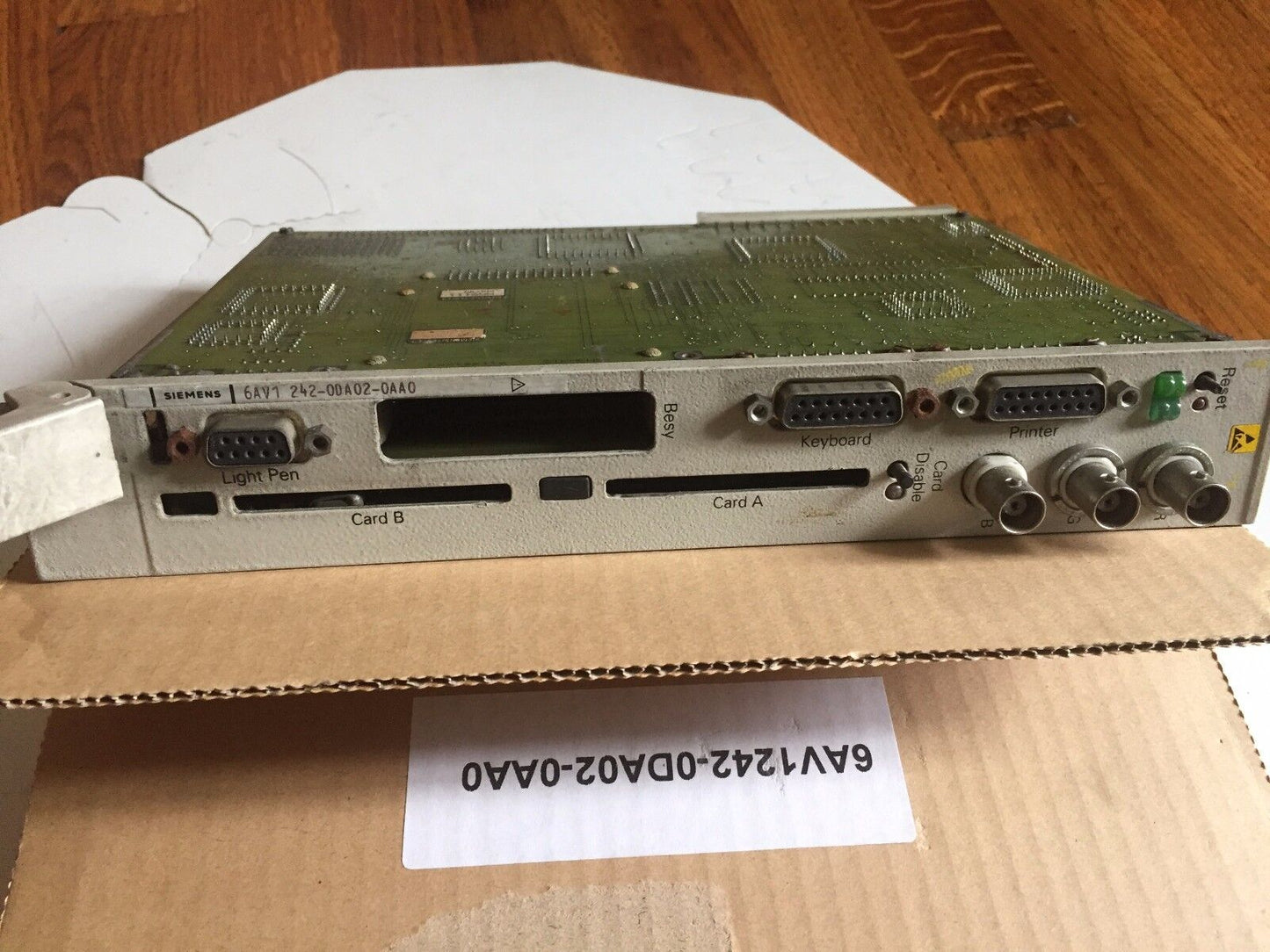 Siemens 6Av1 242-0Da02-0Aa0 Cpu Module,6Av1-242-0Da02-Oaao,E89120-F2780c1a,Cx,Db