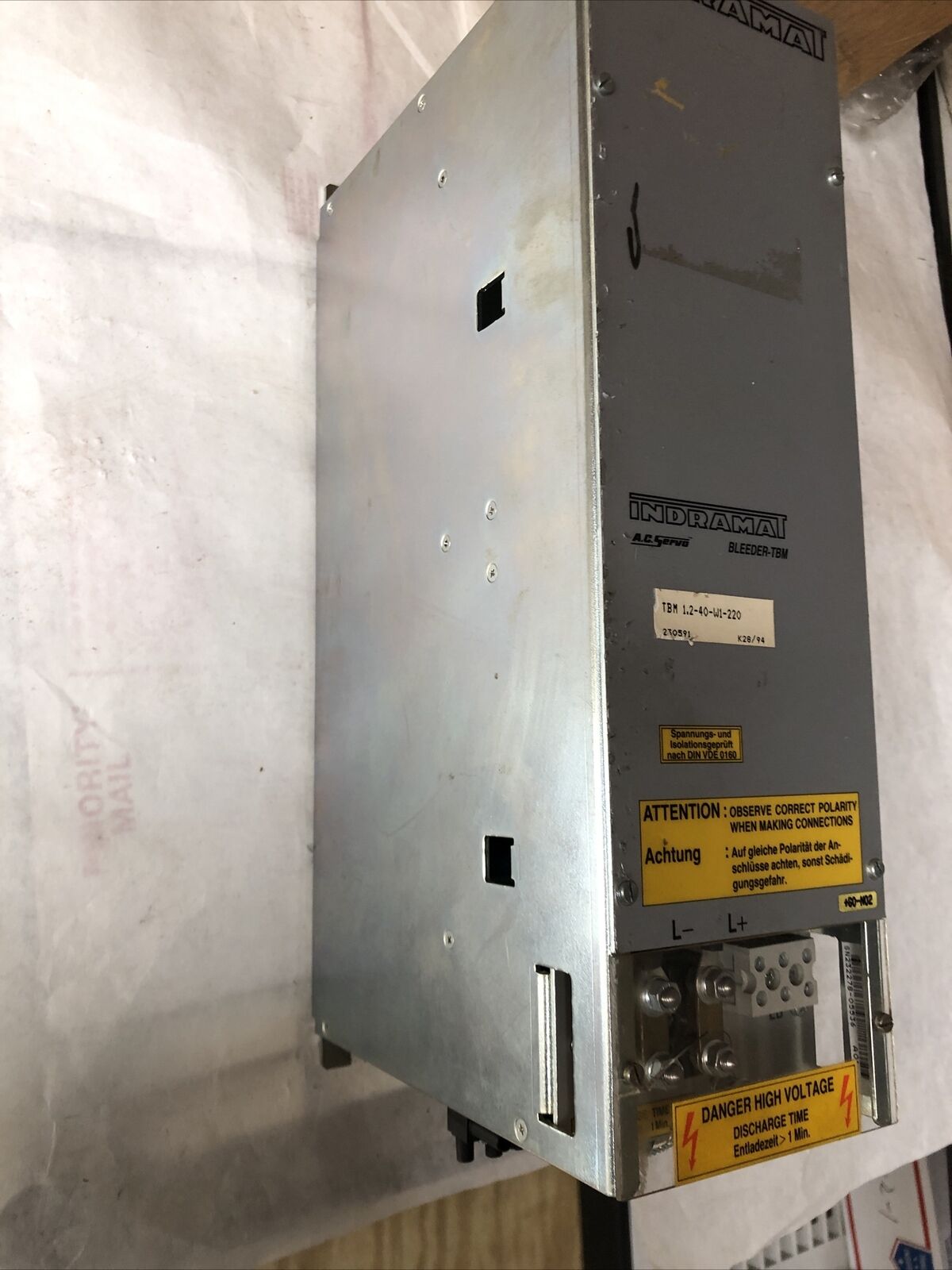 Indramat Tbm 1,2-40-W1-220,Tbm-Bleeder Tbm 1.2-40-W1-220 Ac Servo Drive,Fm