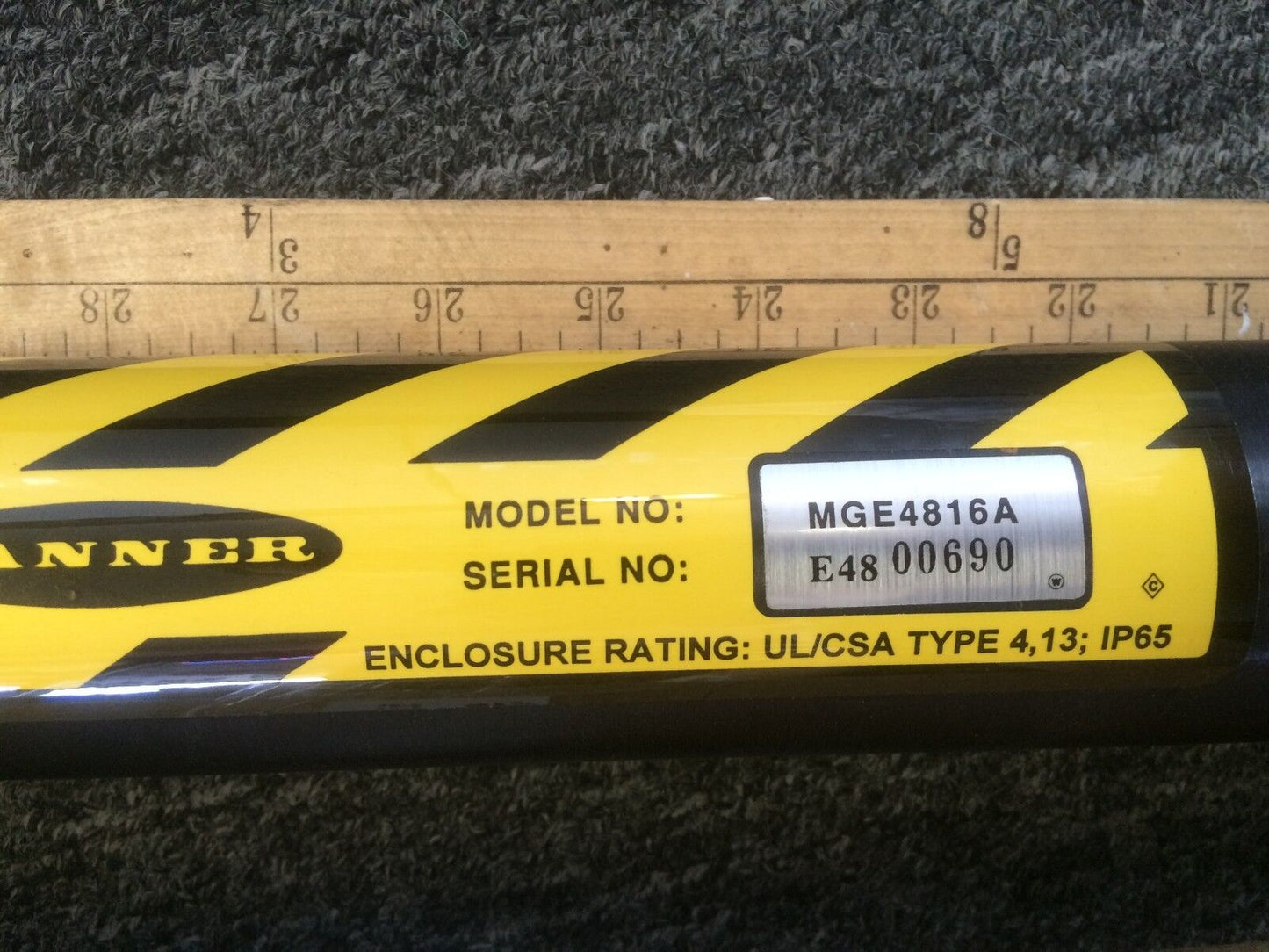 New Banner Mge4816a ,Beam Array,Type4 Emitter 4Ft Machine Guard System ,Bc