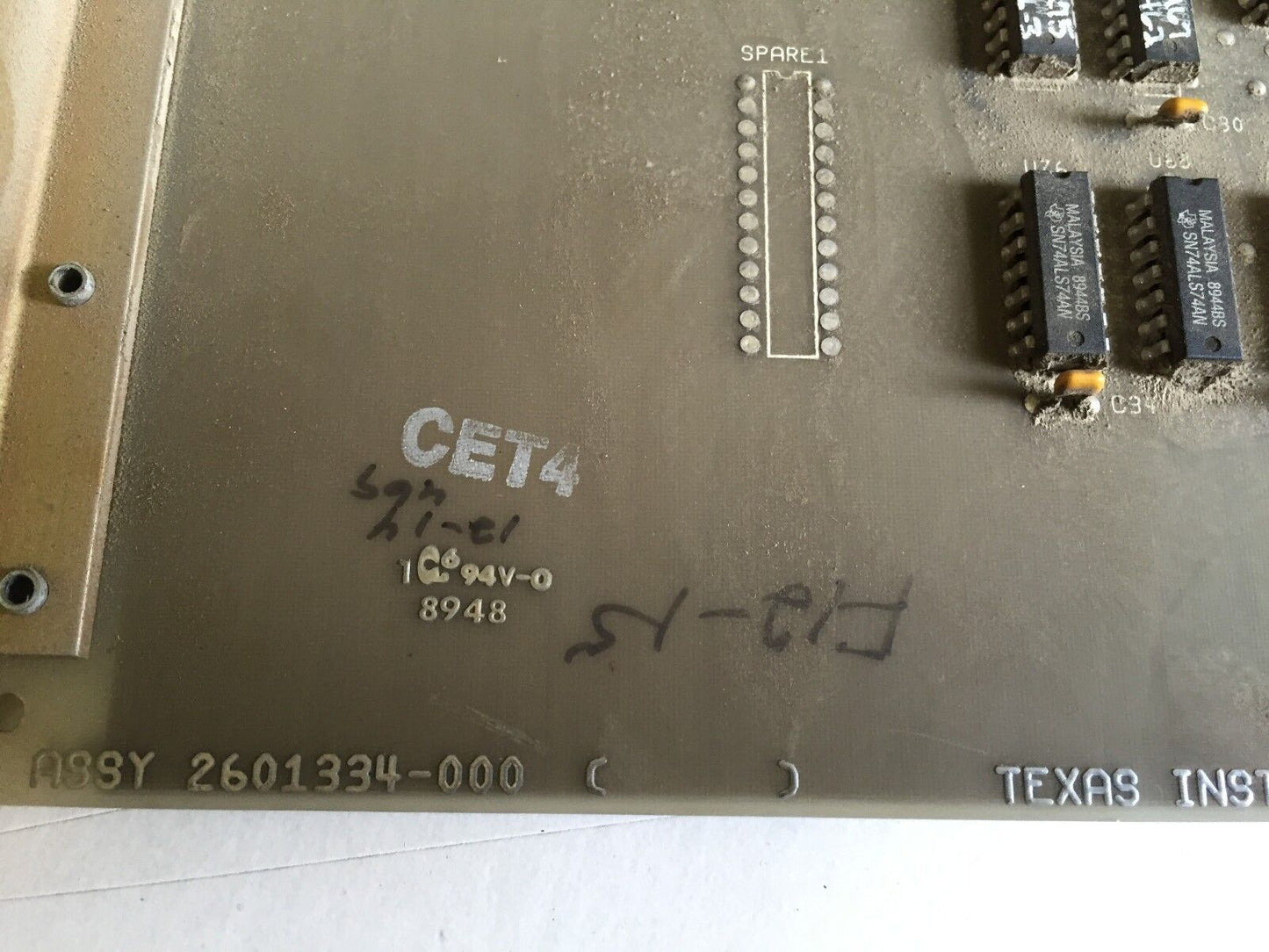 Siemens 560-2130,Texas 2601334-000,Schem 2601332,64K Mem Good Card,5602130,Bi