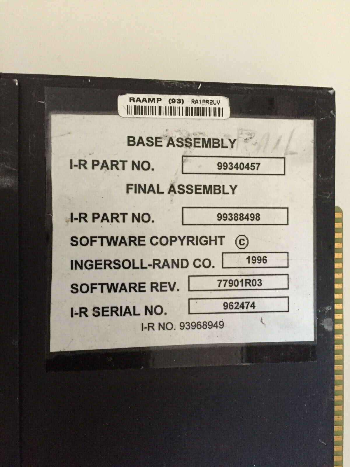 Ingersoll-Rand 99388498 Micro Tas Plus Servo Module 99340457,Sk