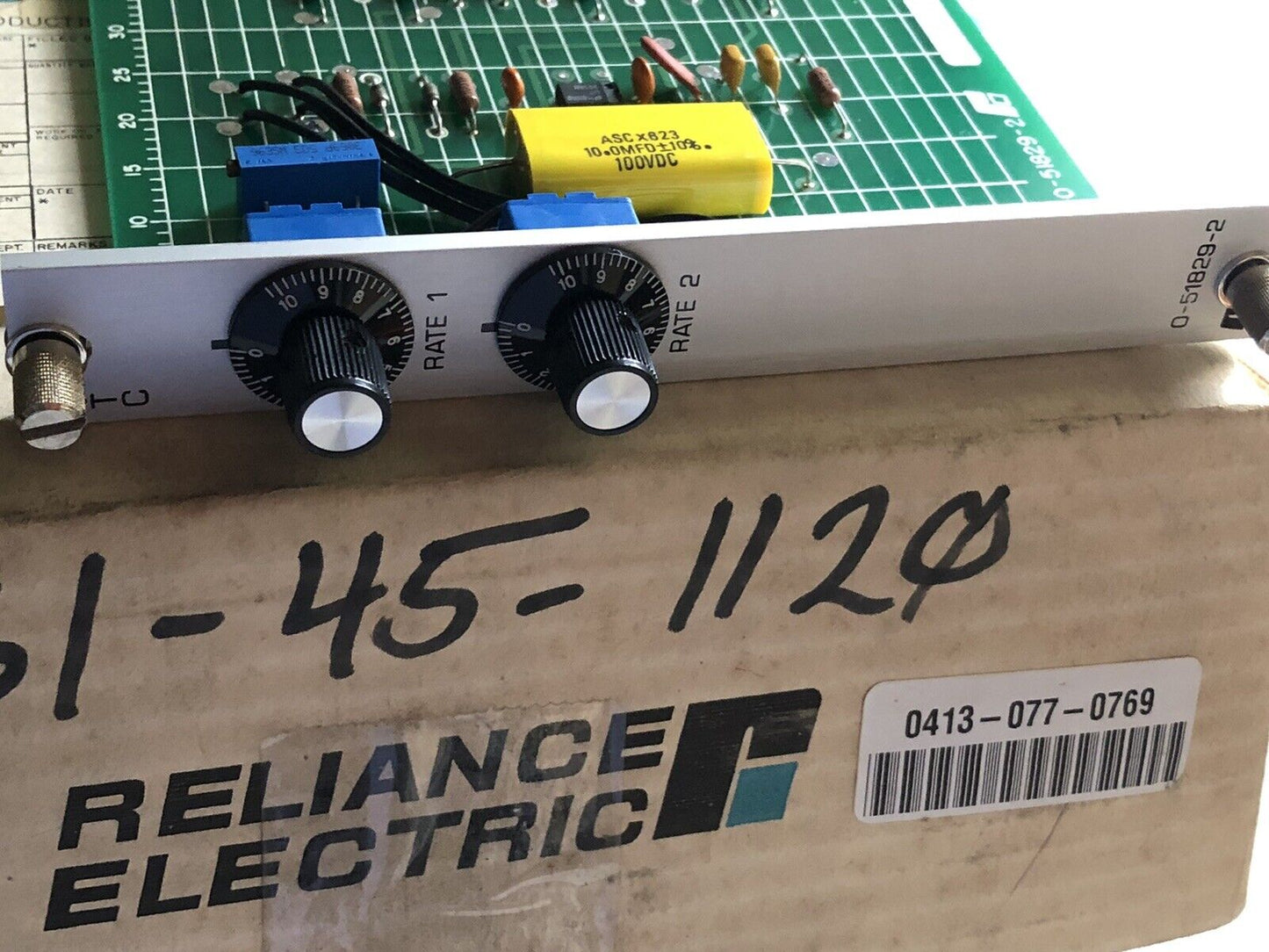 New Reliance Electric 0-51829-2 Linear Voltage Timing Card,Plc Module Fh51855,Tc