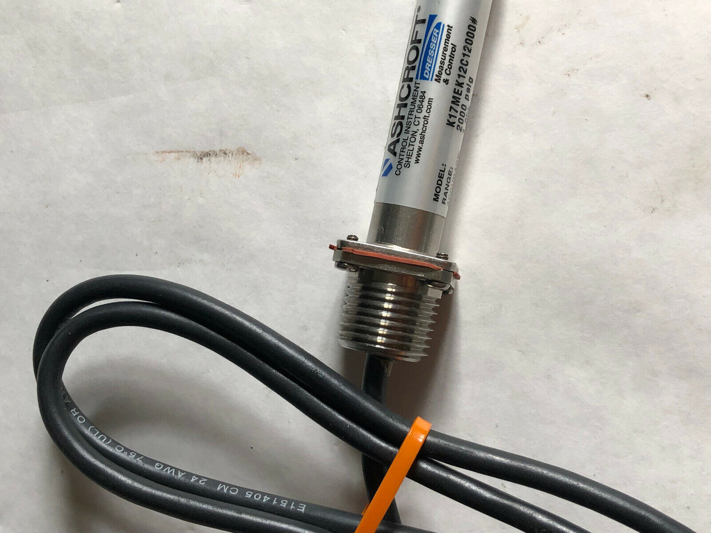 New Ashcroft K17mek12c12000 Pressure Transducer,2000 Psig,K17mek12c12000#,Si