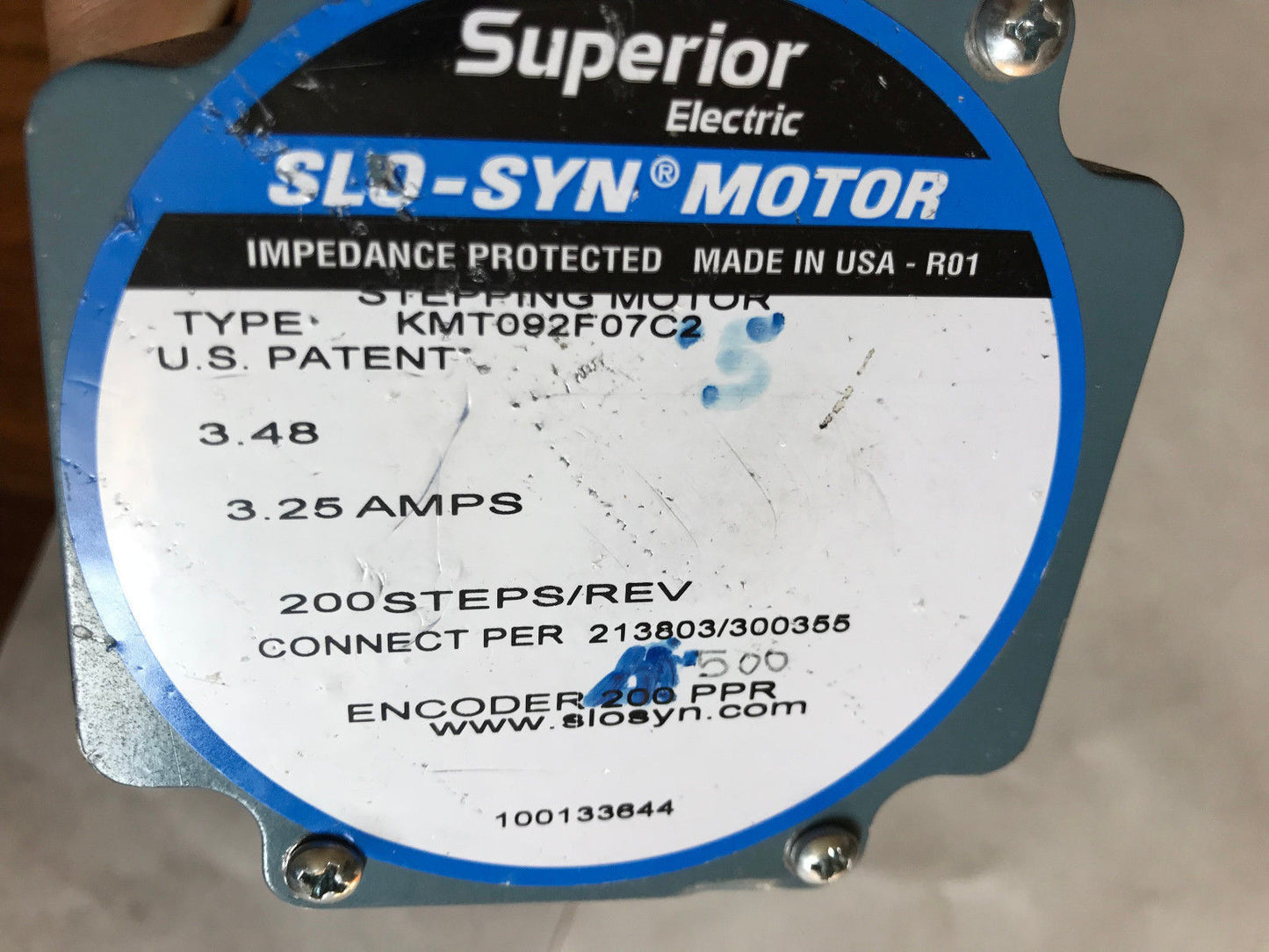 Superior Electric Kmt092f07c2 Slo Syn Stepping Motor,100133644,Th