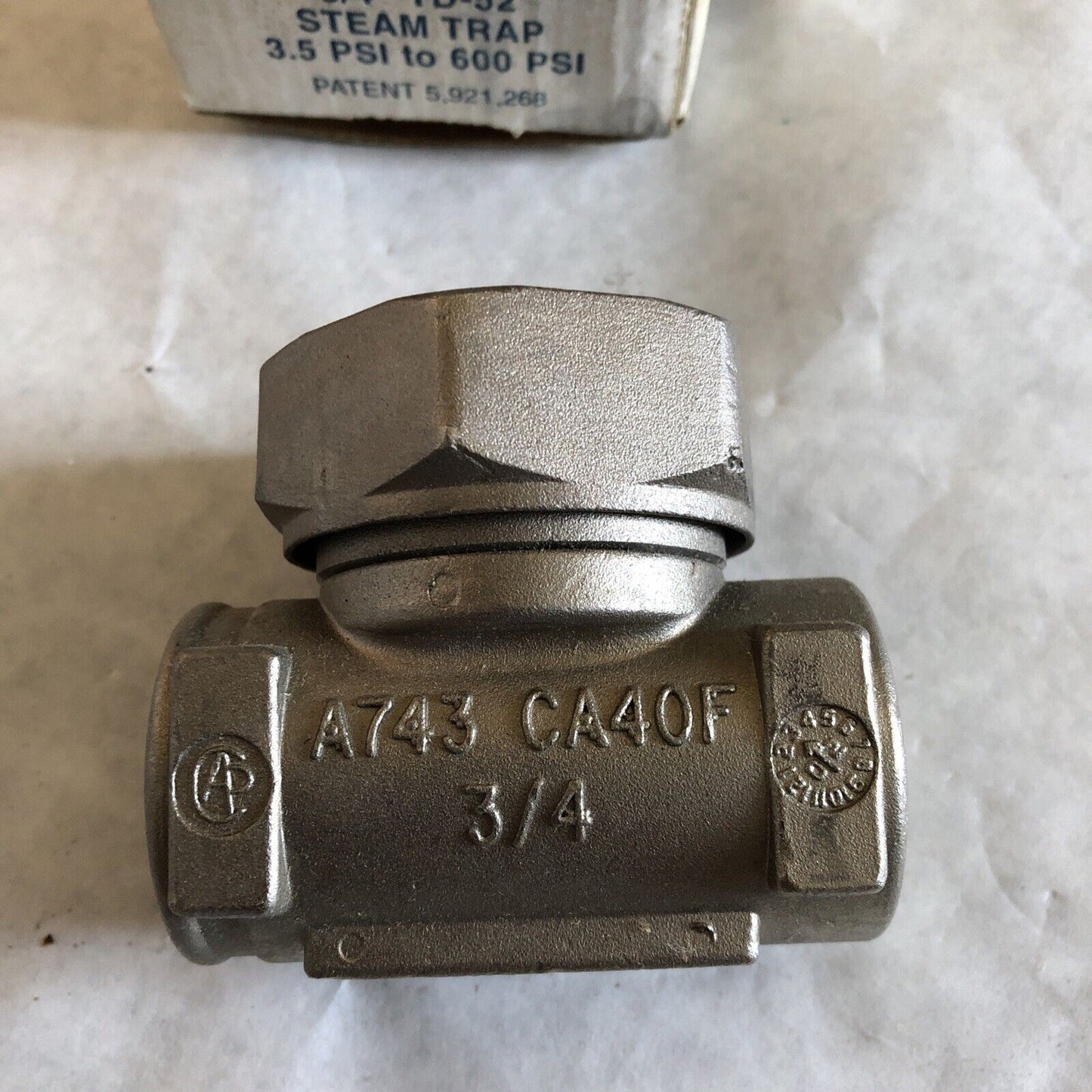 Spirax Sarco 3/4” Td52,B.M. 54531C Thermo Dynamic Steam Trap,Bl