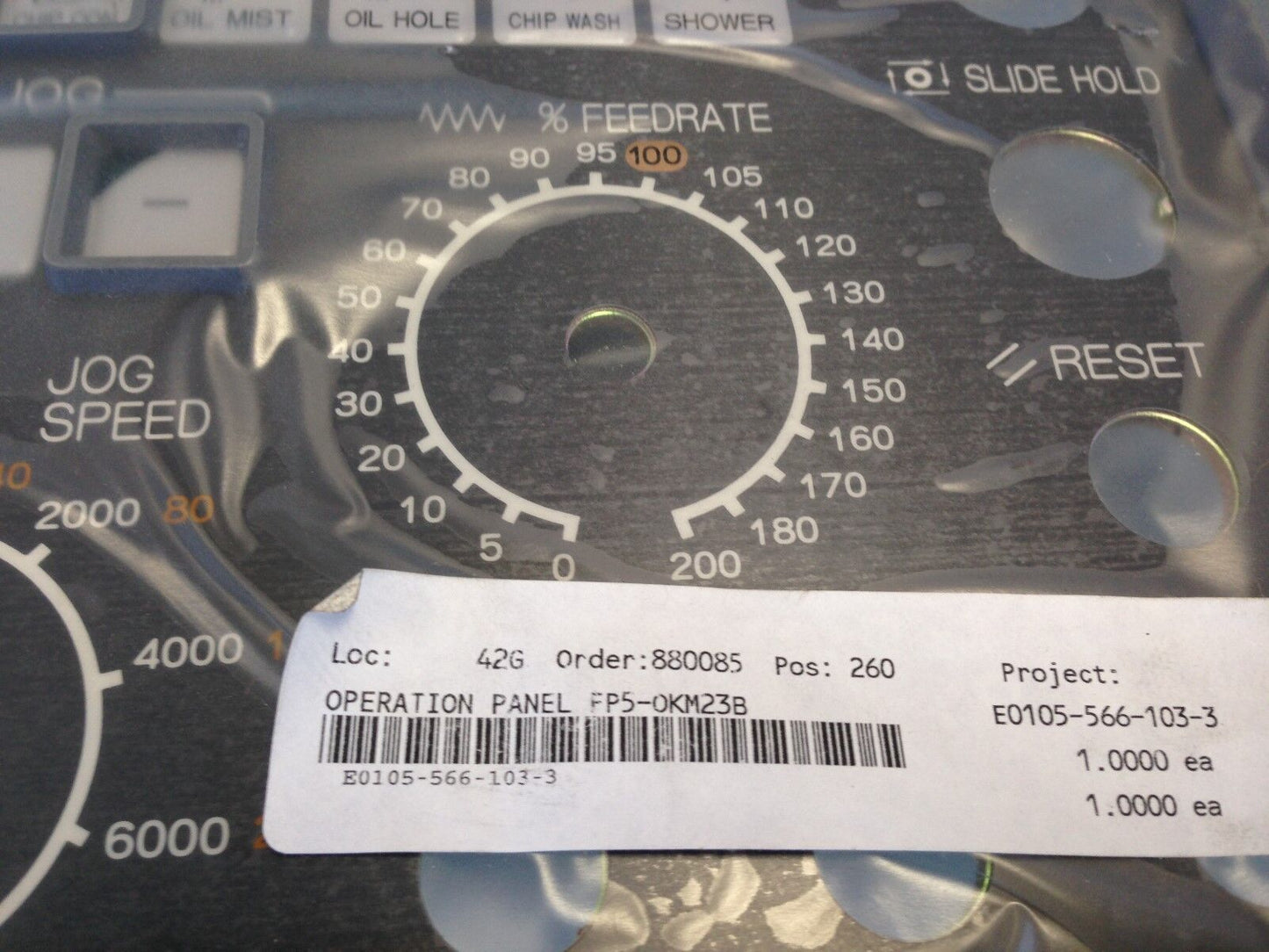 Okuma Mpn 7000,Mpn7000m-S,E0105-566-103-3,Fp5-Okm23,Operator Interface Panel,Tk