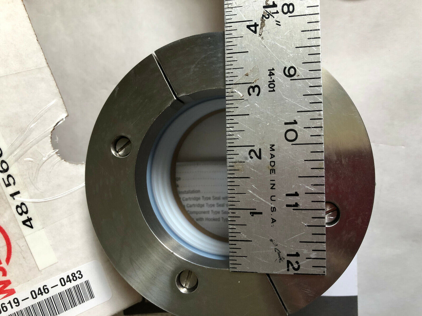 Flowserve 955-36-12190 Teflon Bellows Seal Assembly,0942 3630 0-1,Ht#38275,Sk