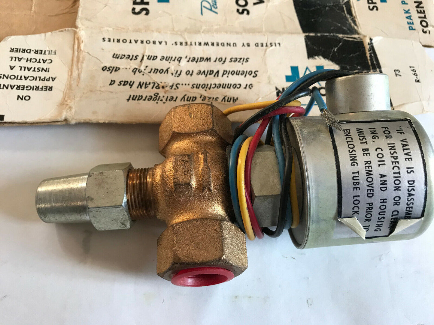 New 1/2" Fpt Sporlan 73P Solenoid Valve 275 115/230V 400 Wk. Pr. 12Watts A-5,Sm