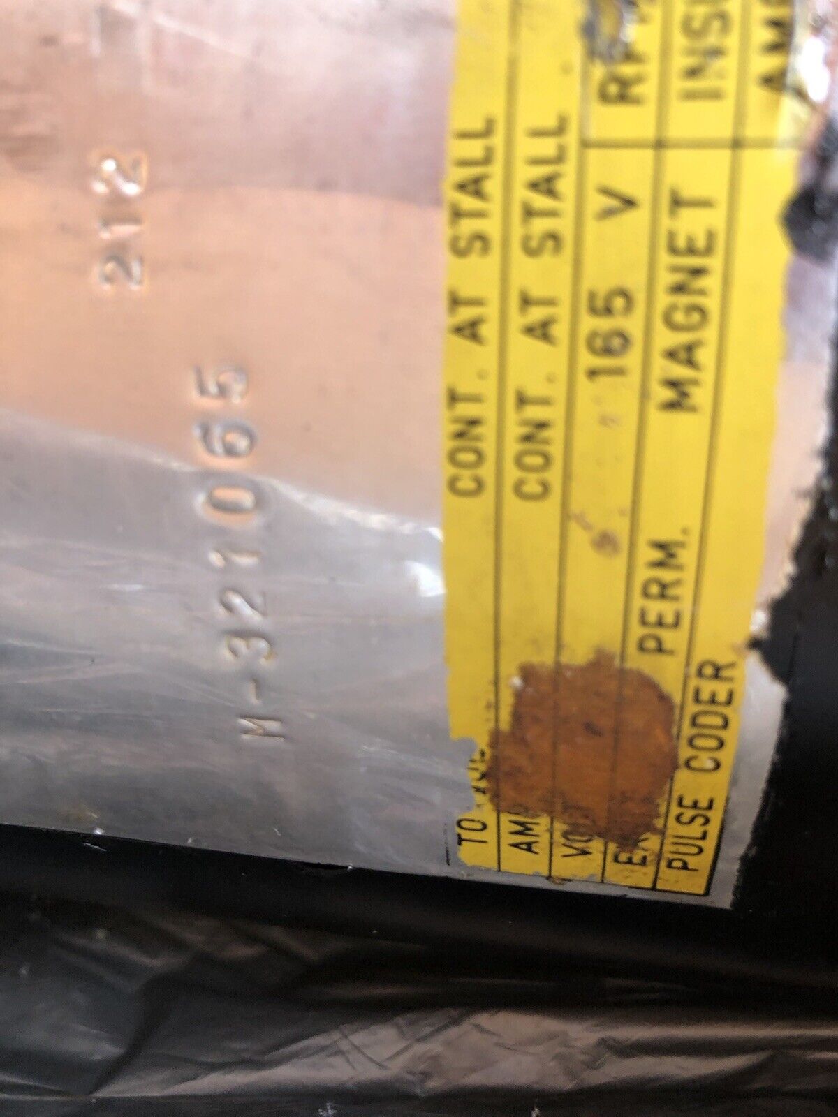 Fanuc M-321065 Dc Servo Motor, Shaft Diameter: 1-1/2",Ci