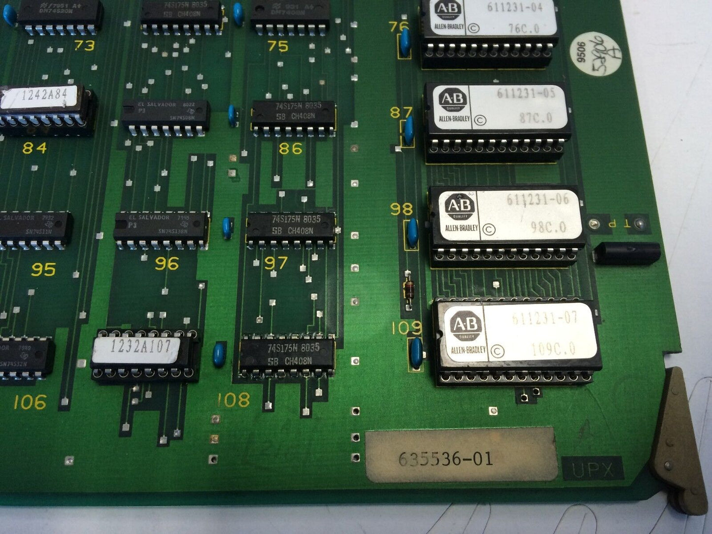 Allen Bradley Upx,Allen Bradley 635537-90 Rev.2,635537 Rev-2,635536-01,Cf,Cx