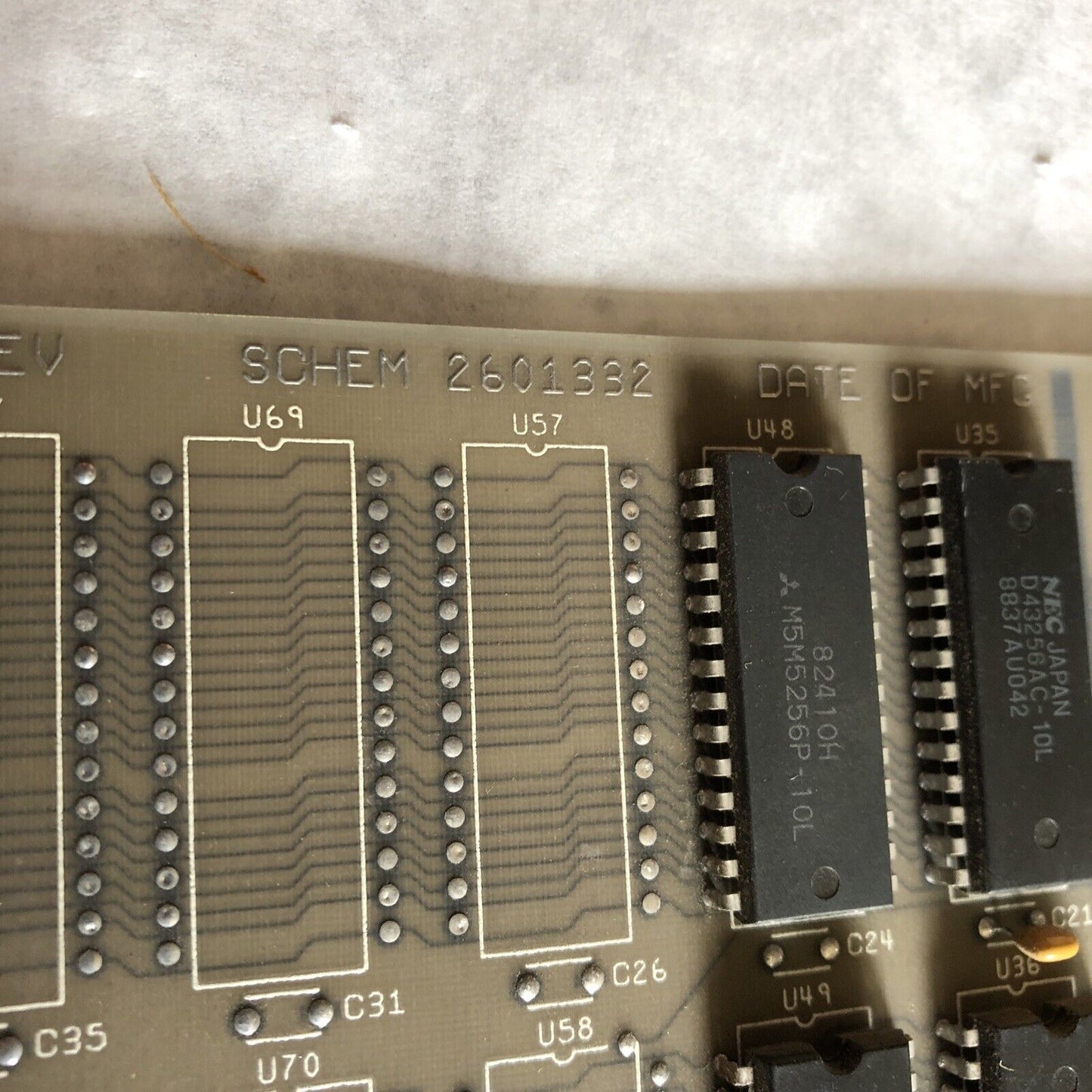 Siemens 560-2130,Texas 2601334-000,Schem 2601332,64K Mem Good Card,5602130,Bi