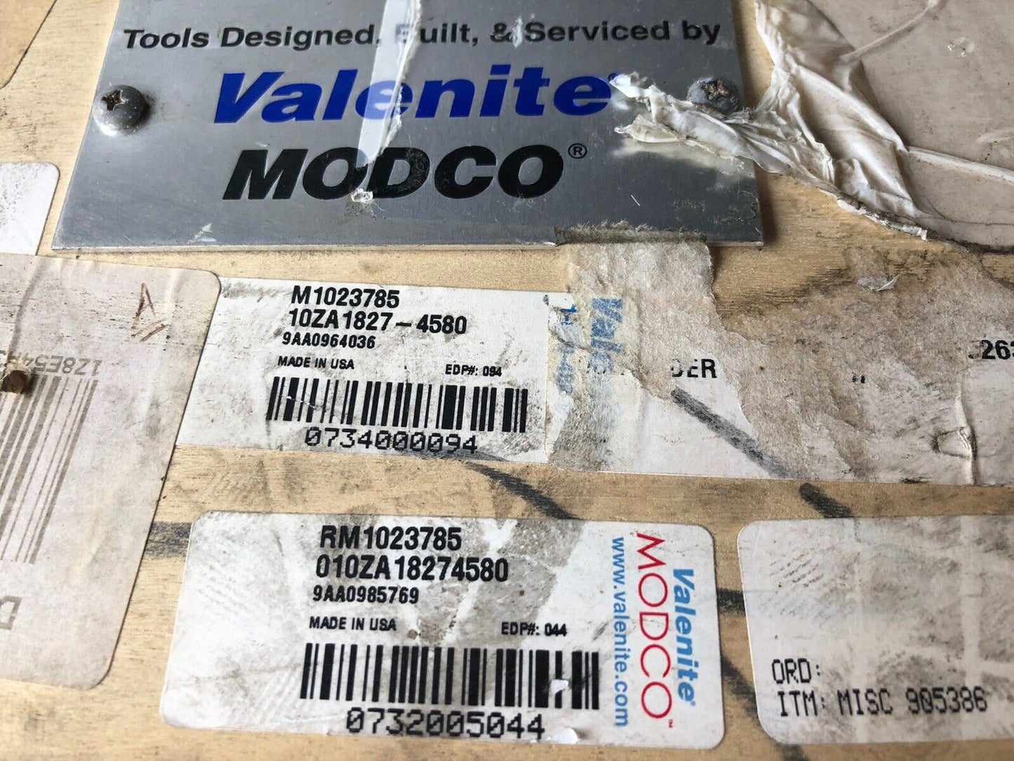 Valenite M1023785 Hsk63a Shank,10Za1827-4580 Mocco Tools R15656 Tl# 03 803712,Aw