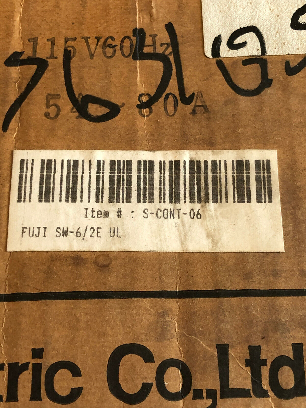 Fuji 1Sc4fo Magnetic Contactor,Fuji 1Sc4f0,1Sw4fo,1Tk4fh,Tk-6/Ul,110V Coil,Fg