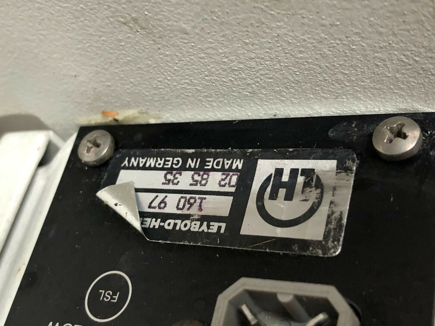 Lh 16097,Leybold-Heraeus 16097,Eis 160 97 Electrical Indicator System 24Vdc,Tj