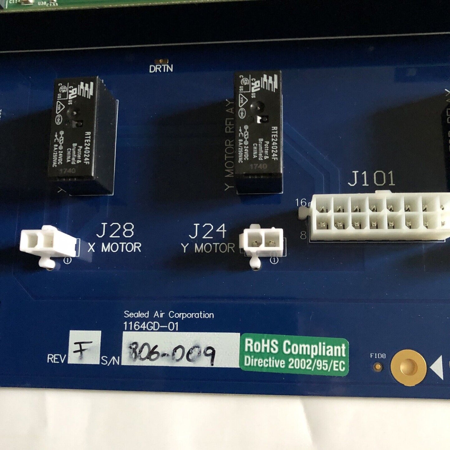 New Sealed Air Corp 1164Gd-01 Printed Circuit Board,1098Ht-02Lf,Cf-Dc-A-2G-I,,Ff